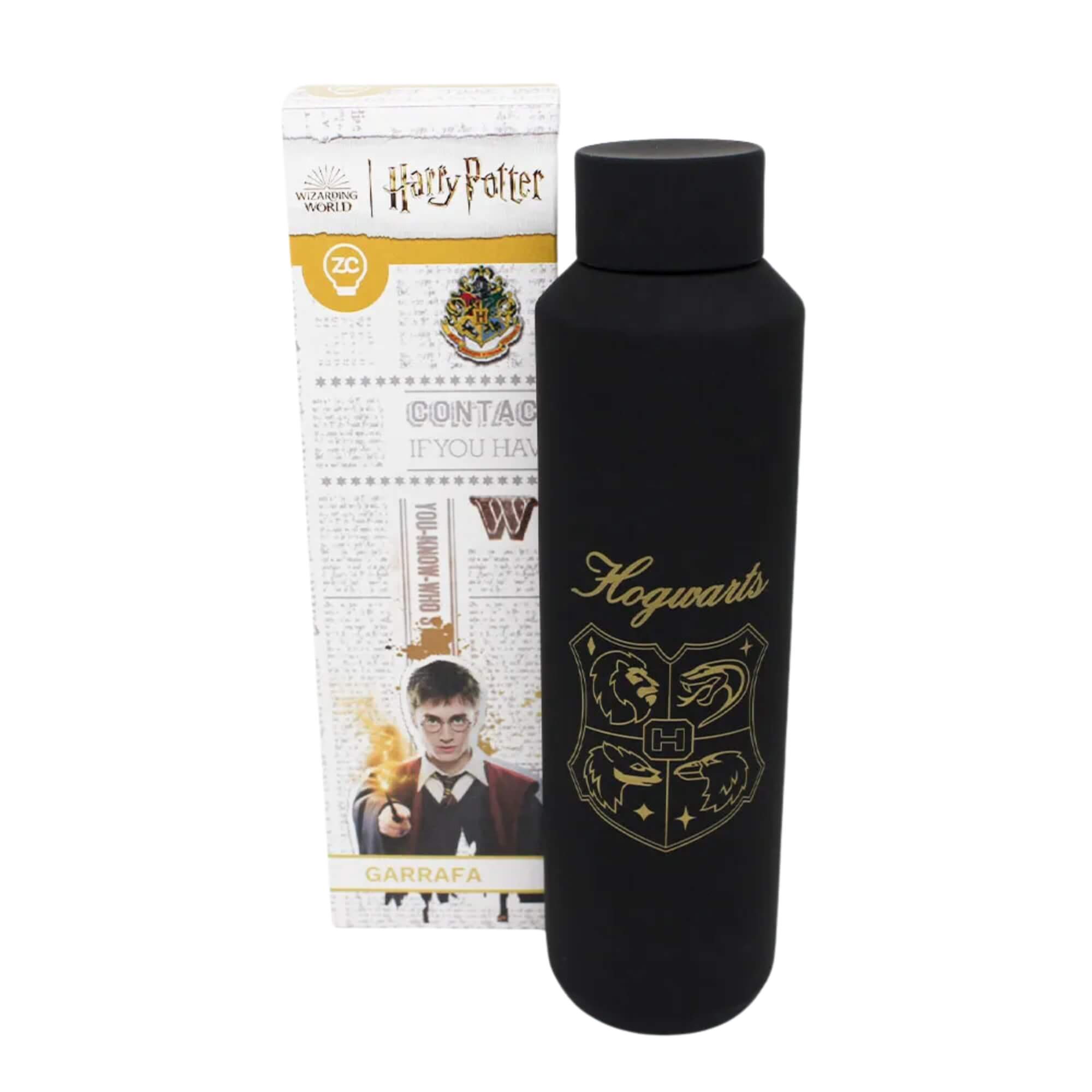 Garrafa Acqua Hogwarts 600ml Aço Inox Harry Potter Zona Criativa - 10072566