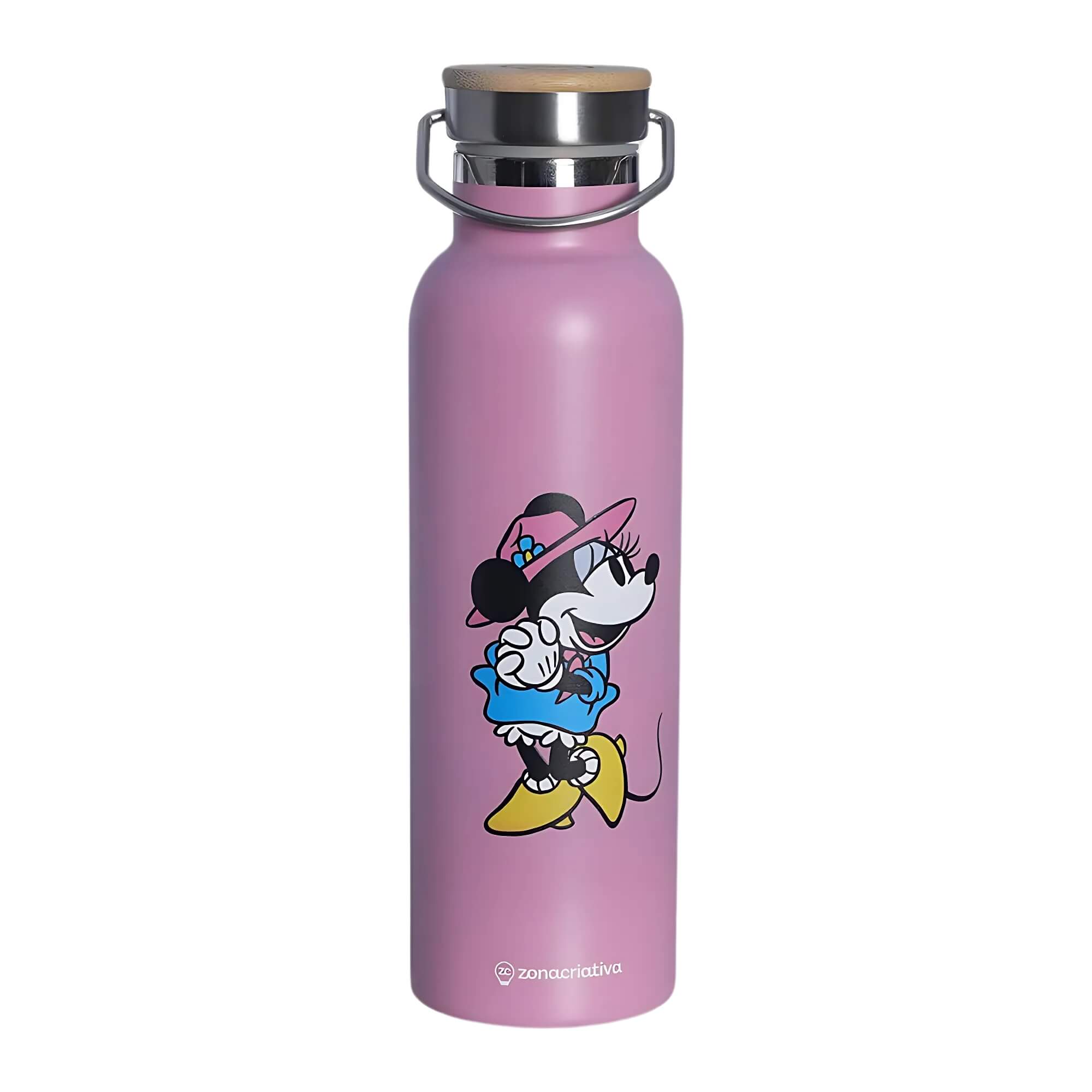 Garrafa Térmica Camp Minnie 600ml Aço Inox Disney Zona Criativa - 10073199