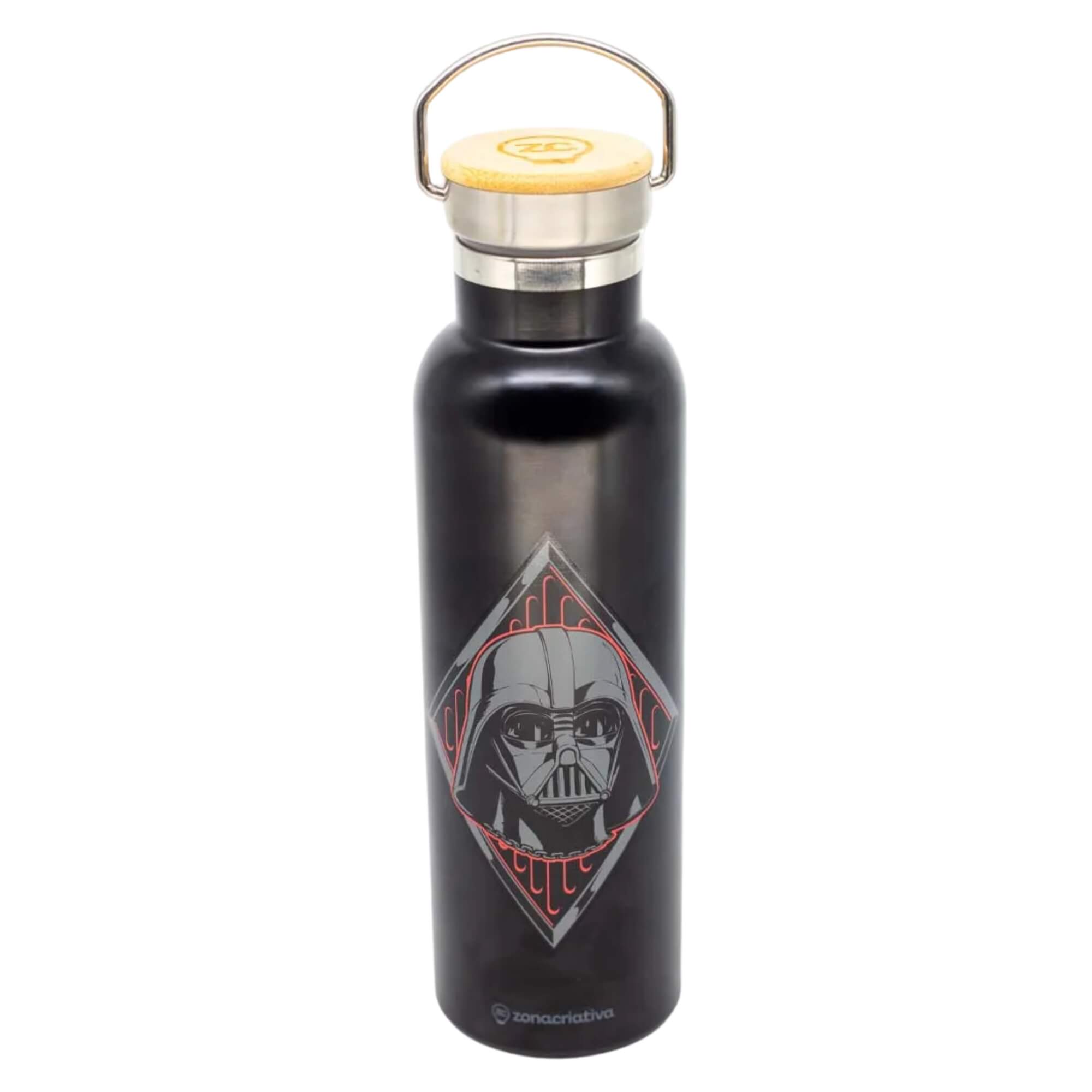 Garrafa Térmica Camp Darth Vader 600ml Aço Inox Star Wars Zona Criativa - 10073201