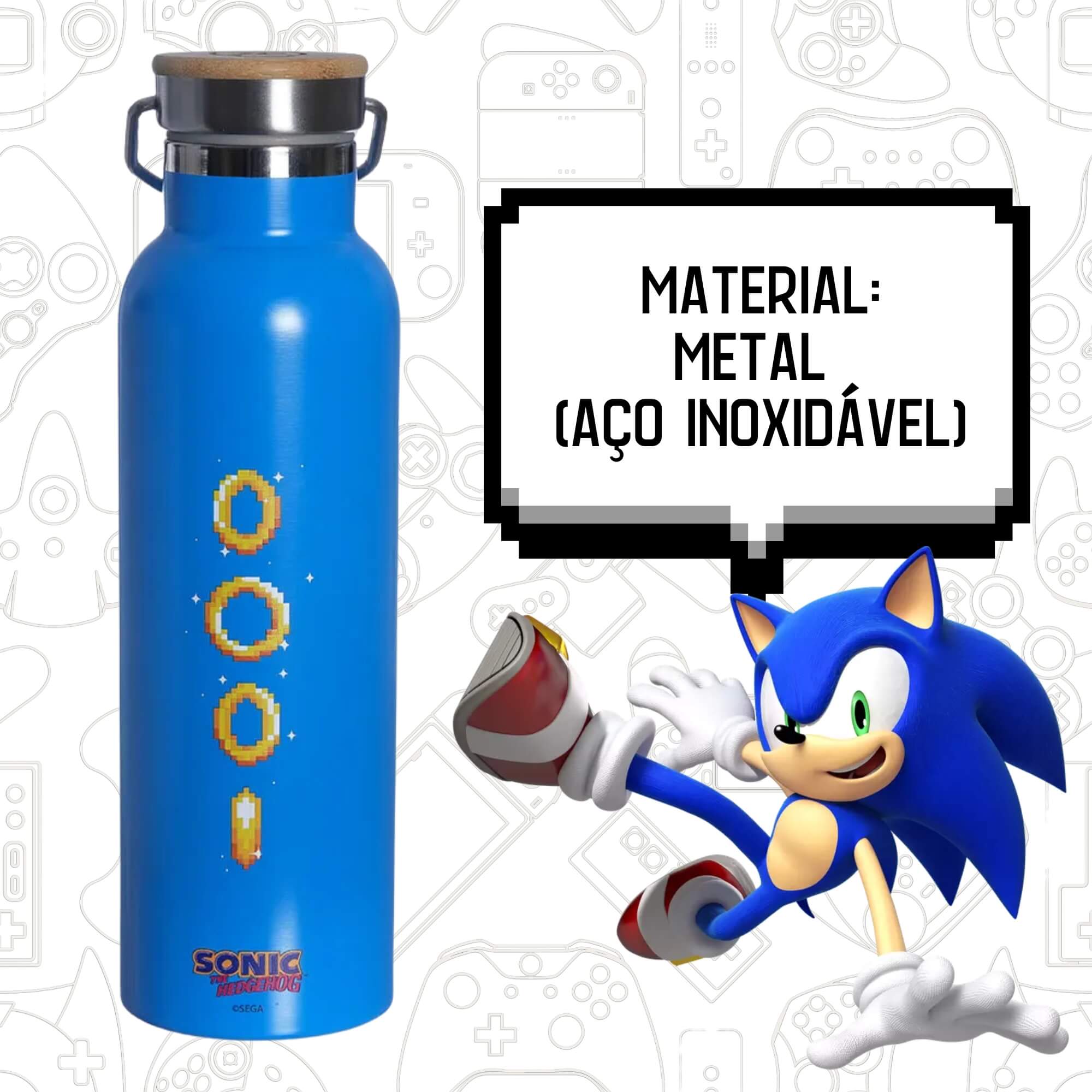 Garrafa Térmica Camp Sonic 600ml Aço Inox Zona Criativa - 10073202