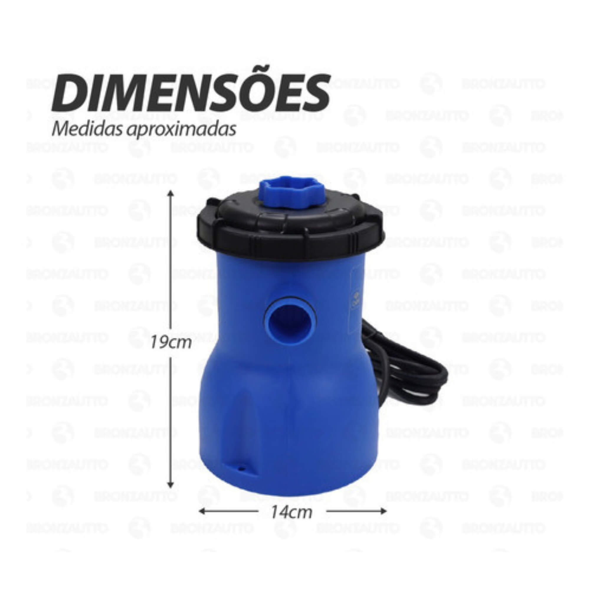 COMP Piscina Estruturada PVC 7000 Litros + Bomba filtragem Escolha Voltagem Piscina 7000 litros:110v
