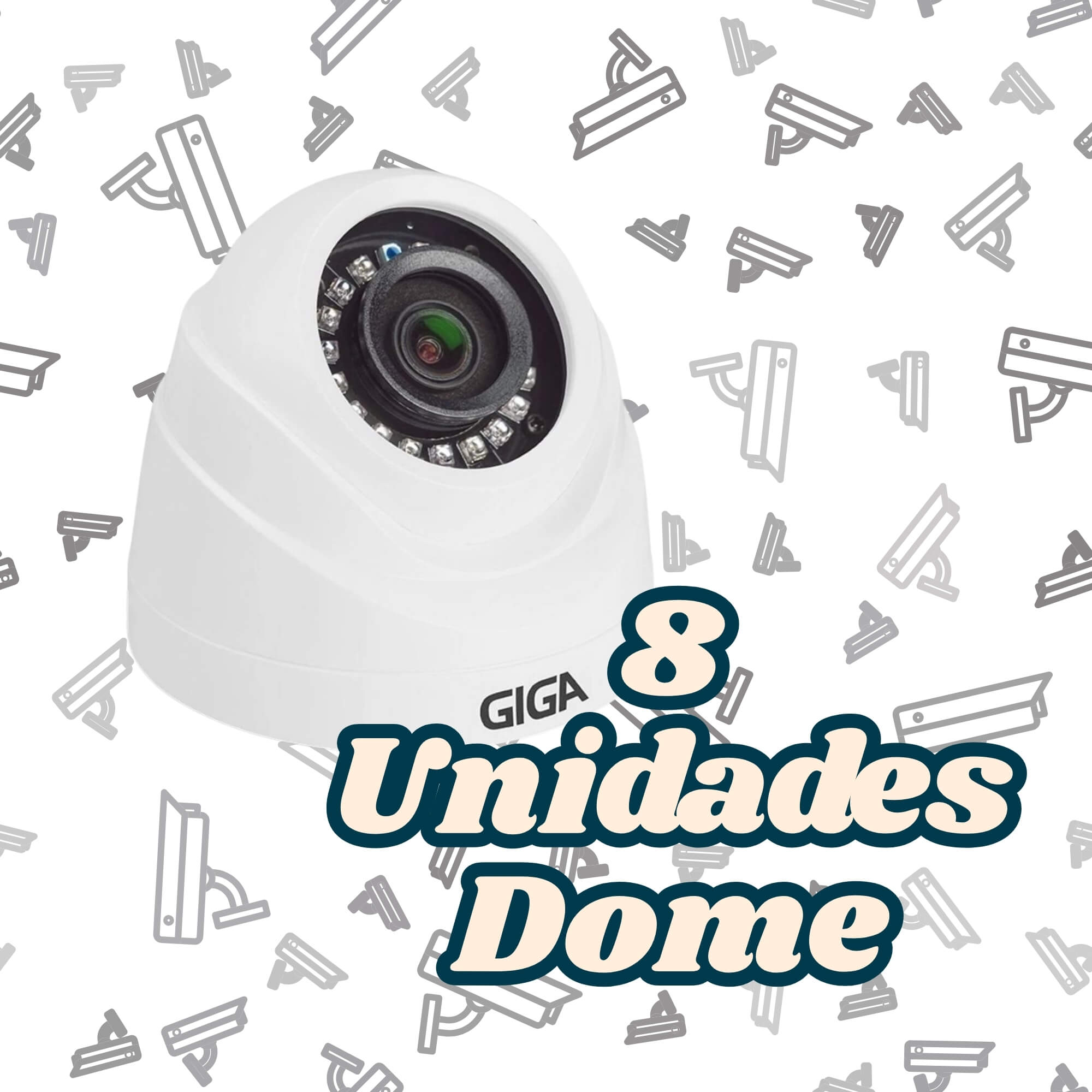 COMP Kit de Monitoramento HVR 16 Canais + 16 Câmeras de Segurança Dome 720P e Bullet 3MP + HD 2TB