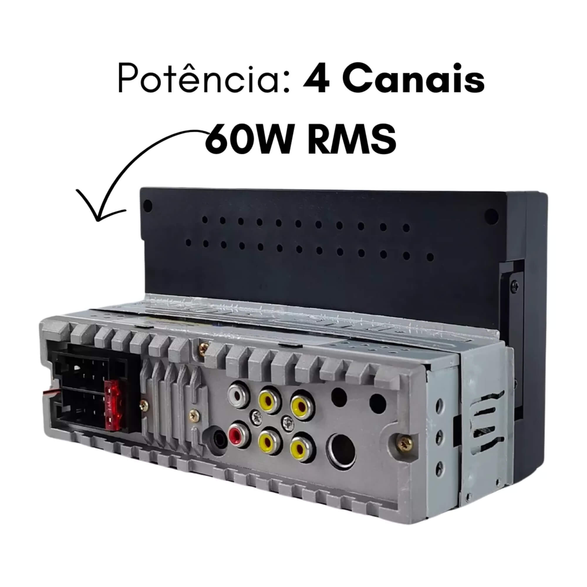 Multimídia 1 Din Mp5 7 Pol Full Touch Espelhamento Entradas USB/SD/AUX Cor Preto H-Tech - HT-2730CA