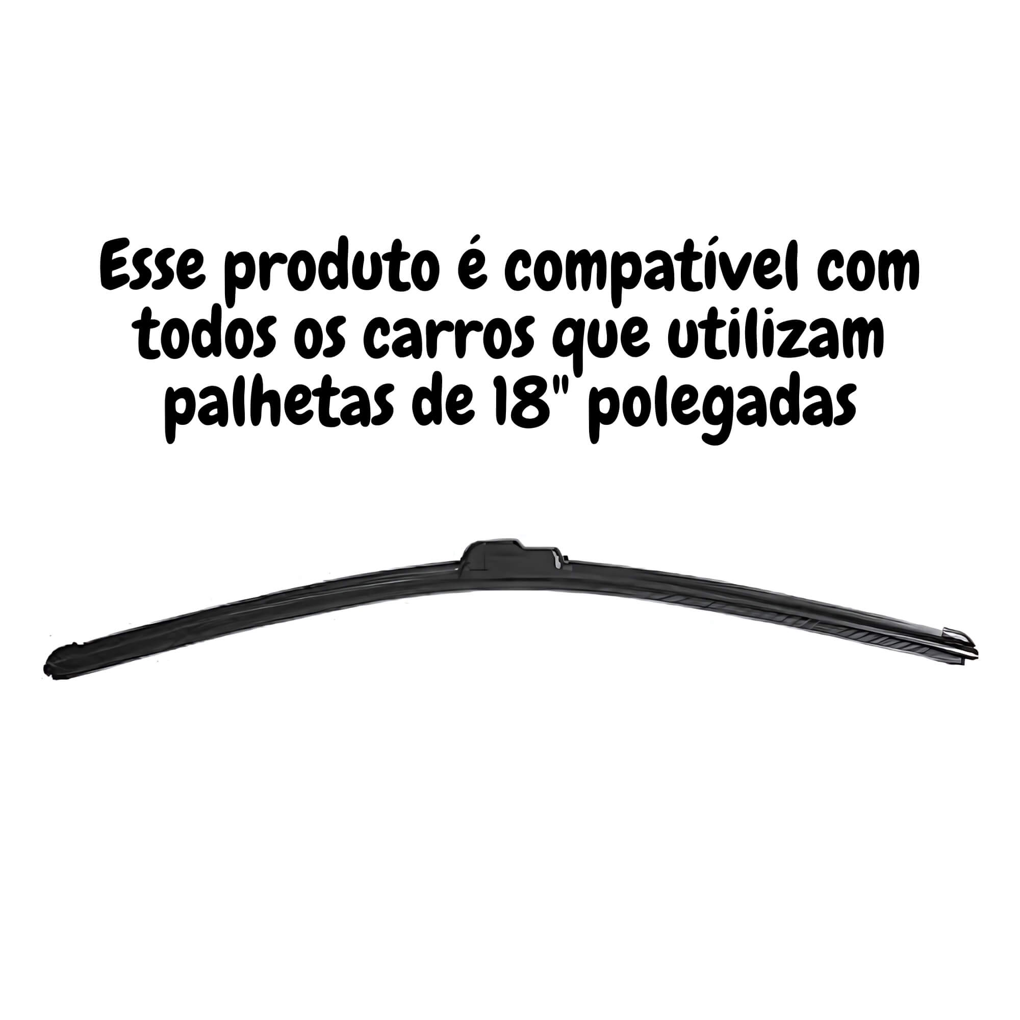 COMP Kit 10 Palhetas 18" Polegadas Para-brisa Automotivo Universal - Tiger Auto