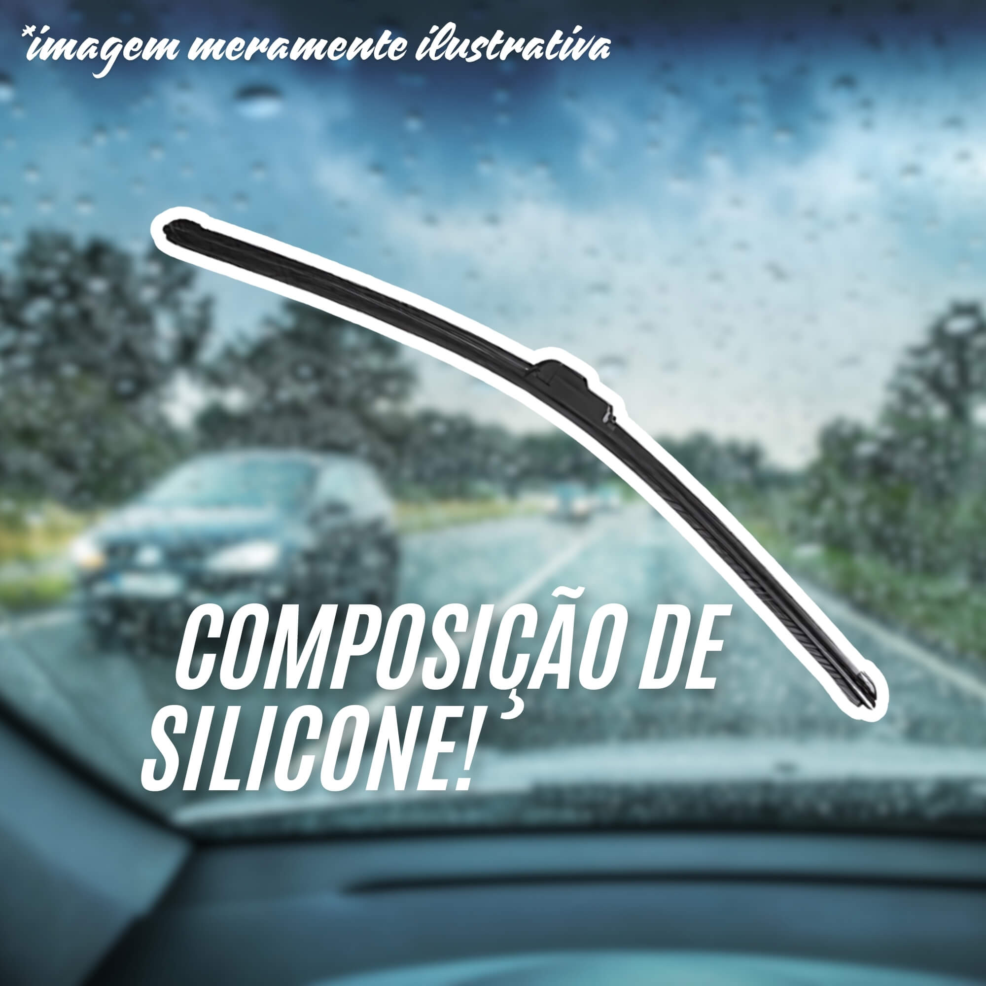 COMP Kit 10 Palhetas 20" Polegadas Universal Automotivo Para-brisa Tiger Auto - 0501020