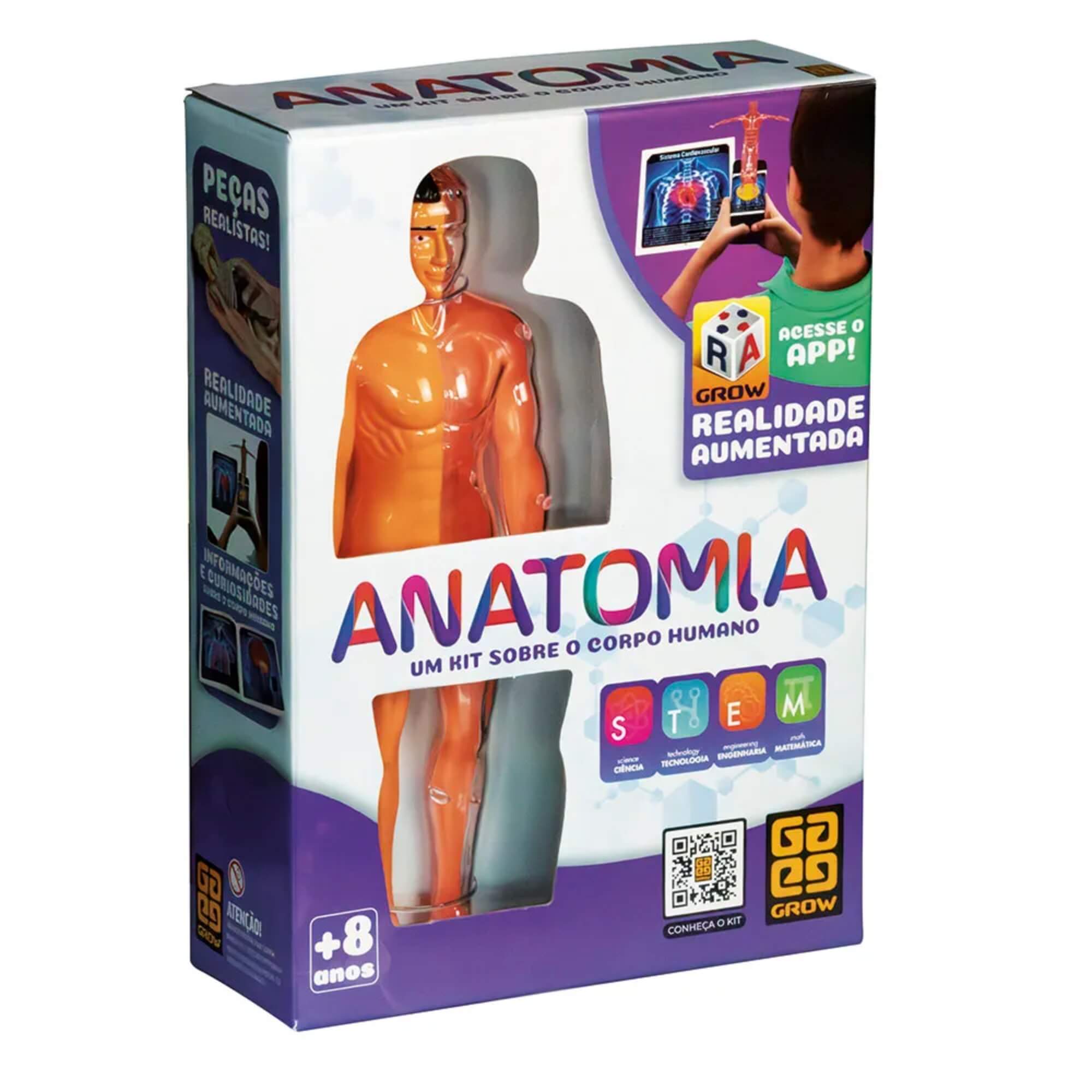Jogo Anatomia Um Kit sobre o Corpo Humano Grow - 04751