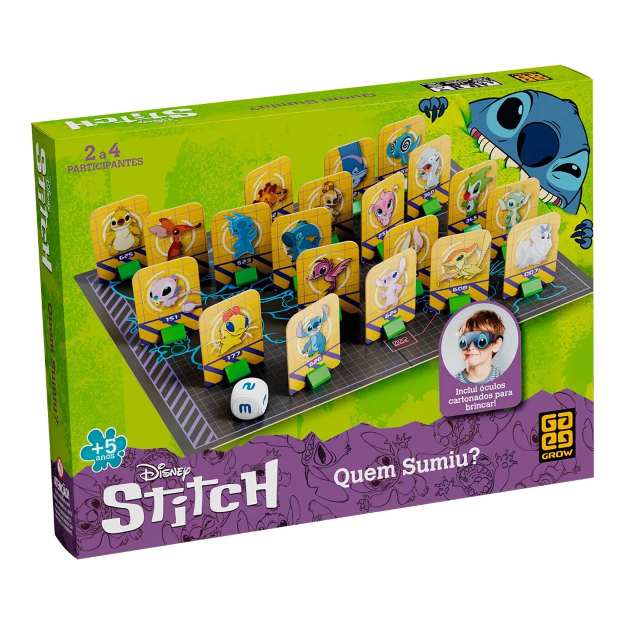 Jogo de Tabuleiro Quem Sumiu? Stitch Grow - 04615