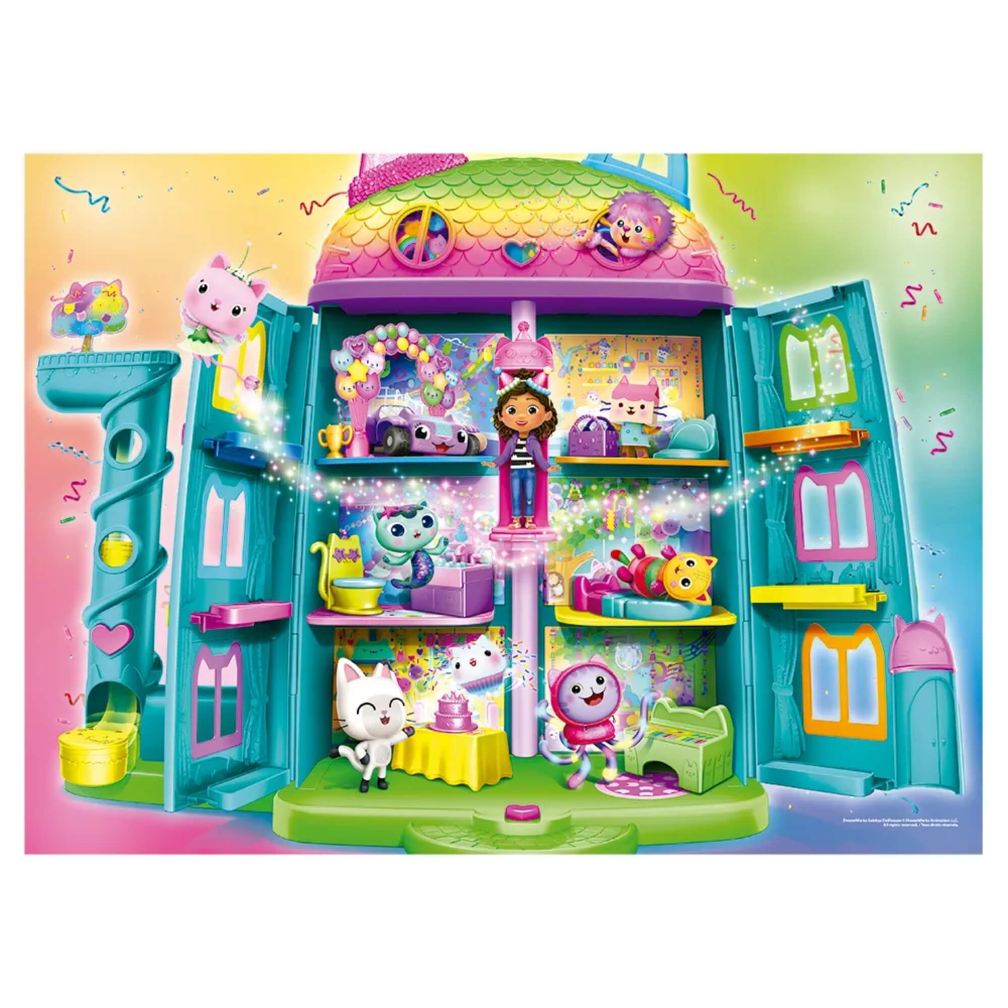 Quebra-Cabeça 100 Peças Gabby's Dollhouse Brilhante Grow - 04690