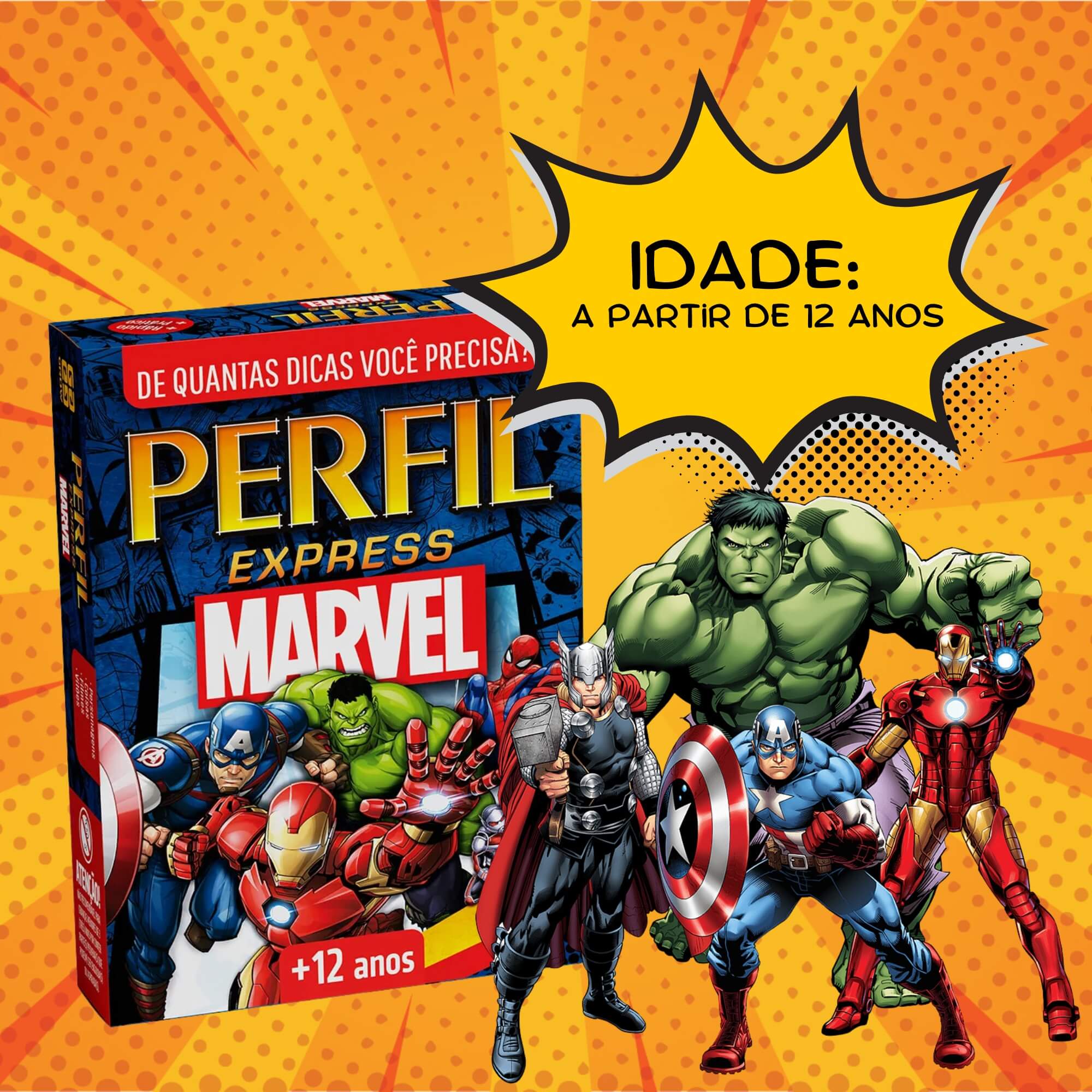 Jogo Perfil Express Marvel Grow - 04738