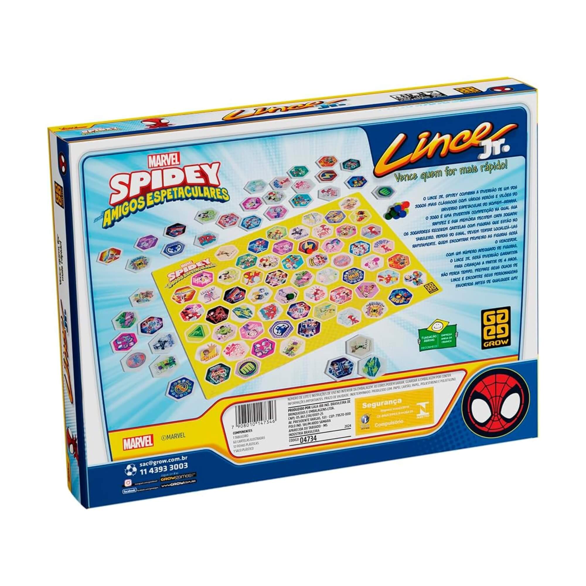 Jogo de Tabuleiro Lince Júnior Spidey Grow - 04734