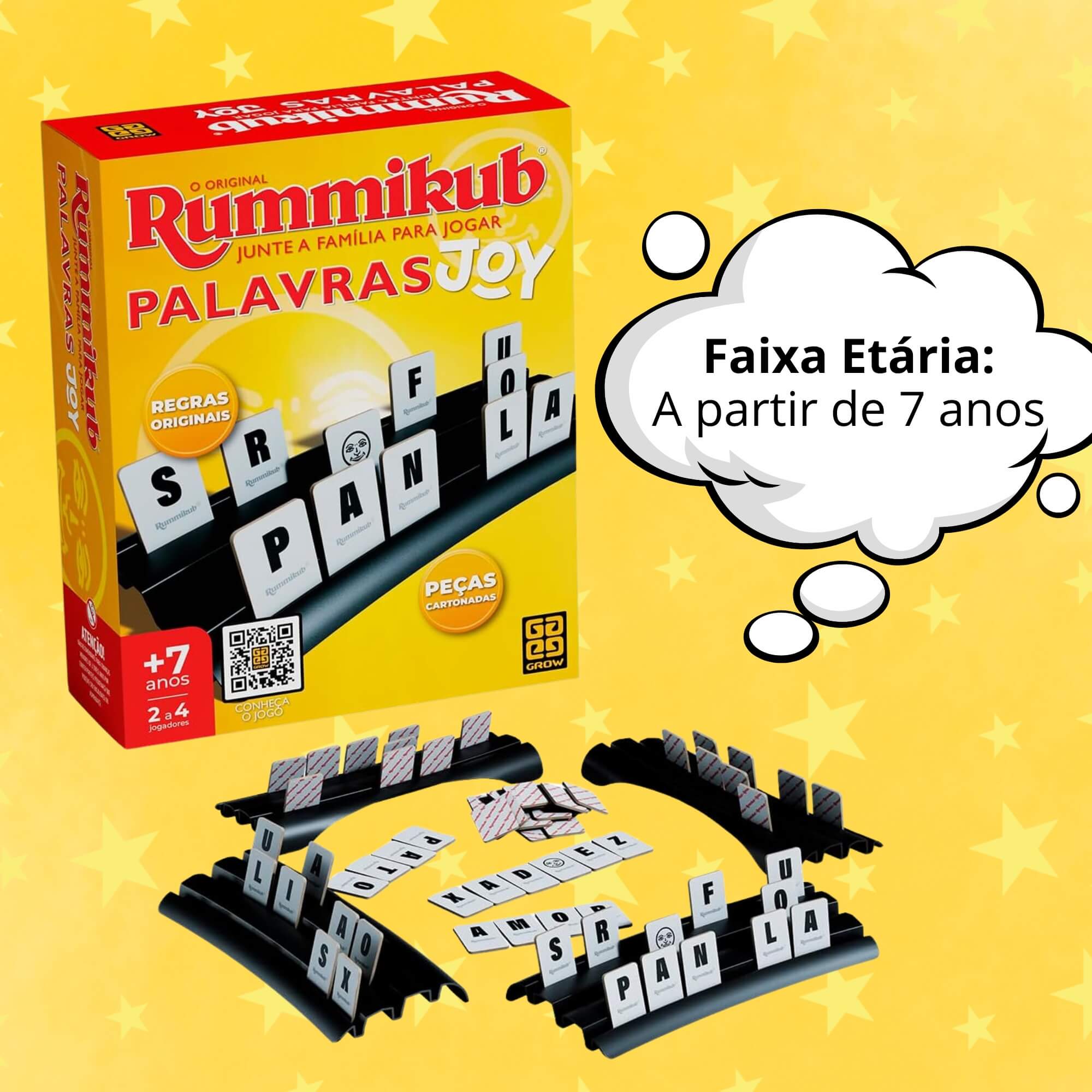 Jogo Rummikub Joy Palavras Grow - 04684