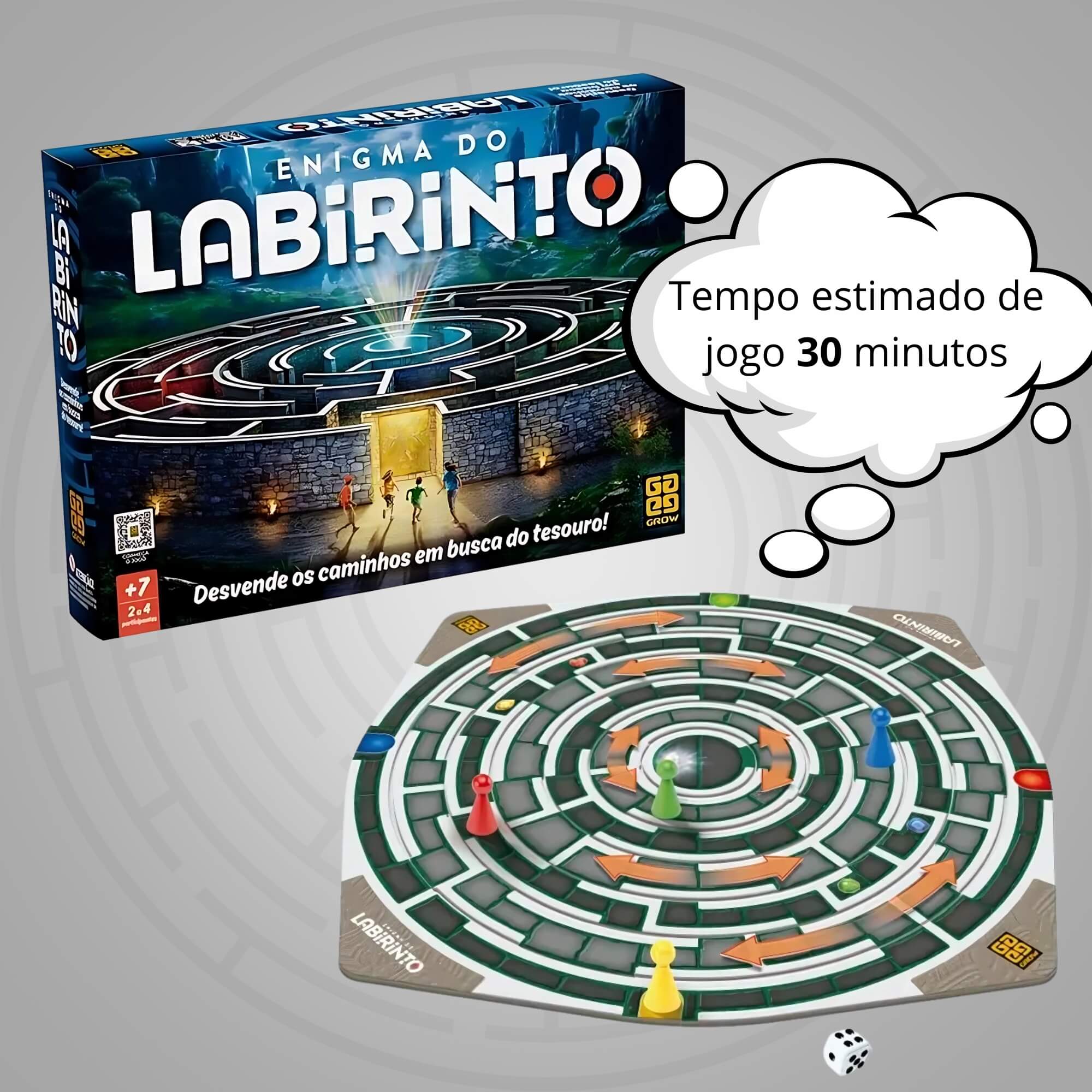 Jogo de Tabuleiro Enigma do Labirinto Grow - 04617