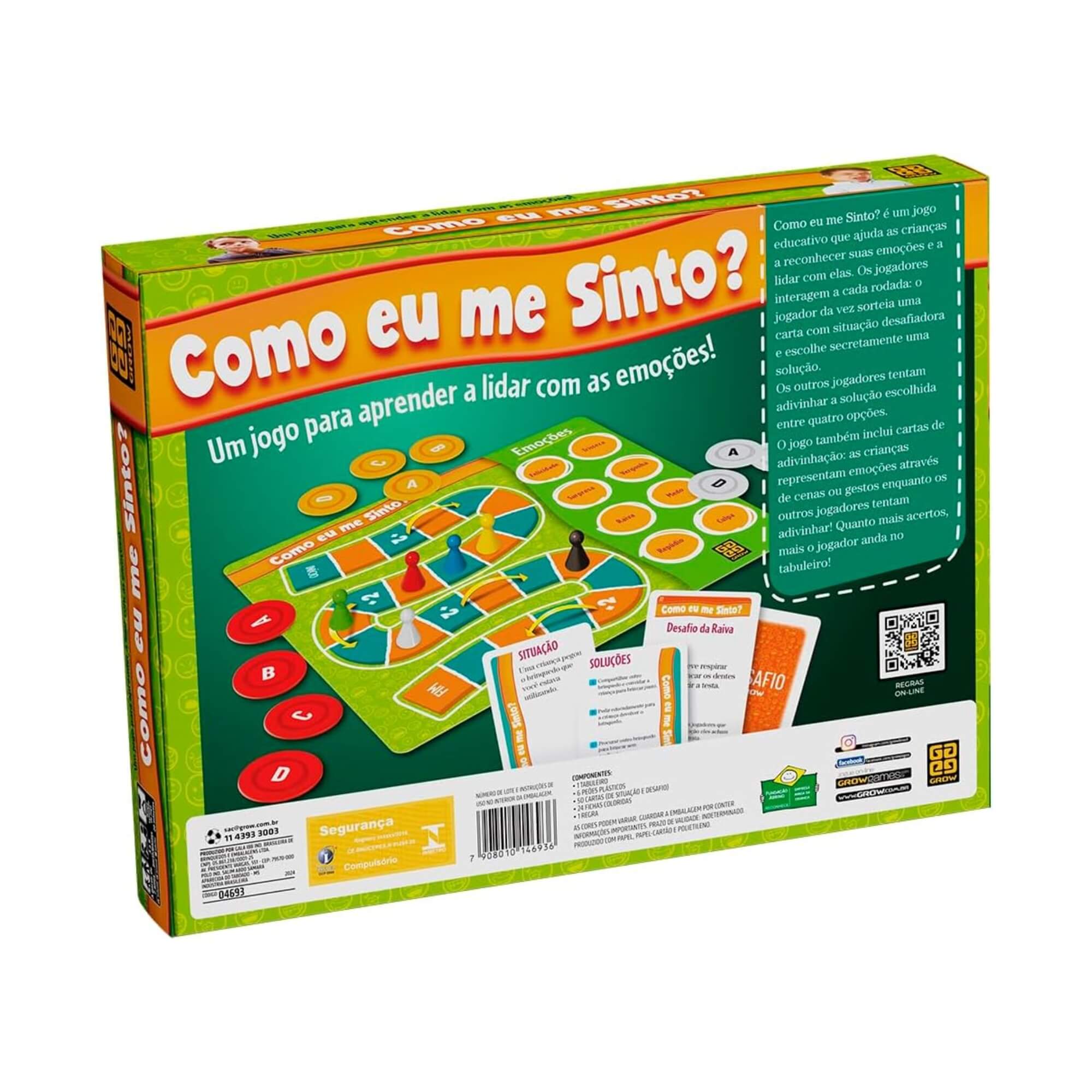 Jogo de Tabuleiro Como eu me Sinto? Grow - 04693