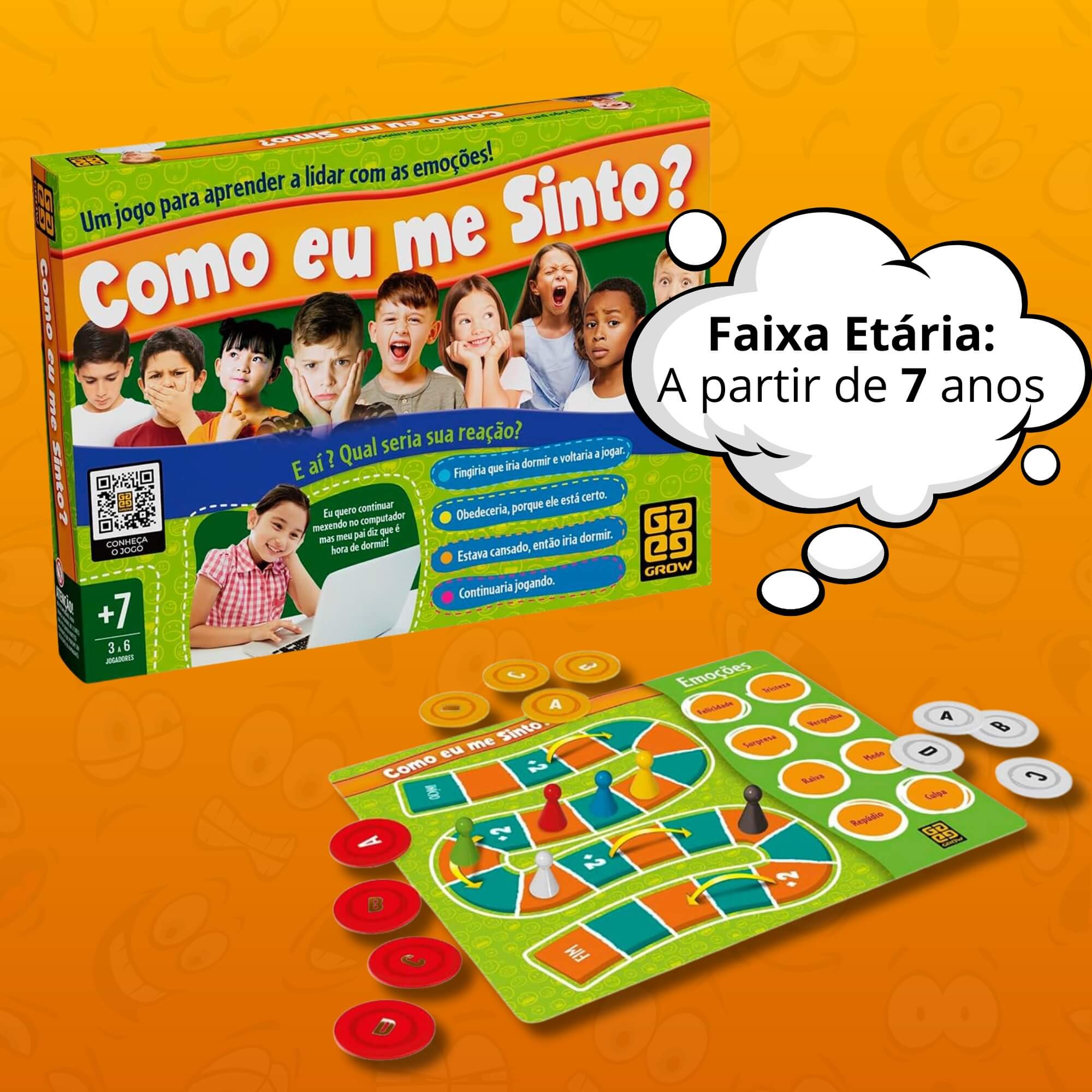 Jogo de Tabuleiro Como eu me Sinto? Grow - 04693