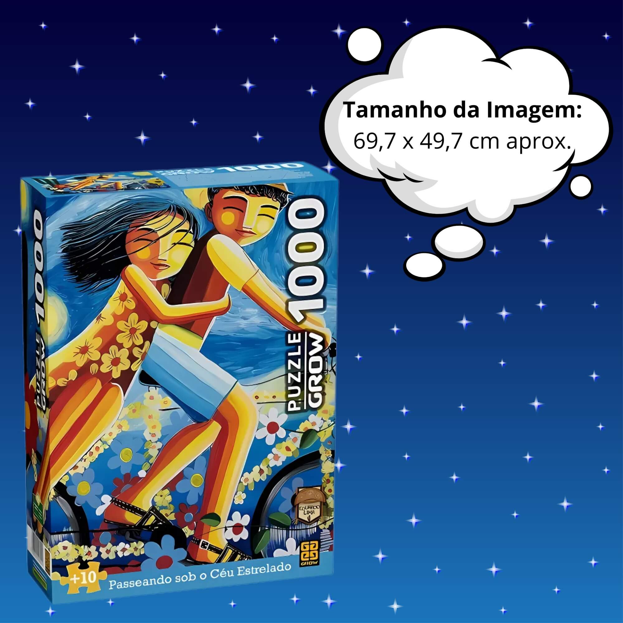 Quebra-Cabeça 1000 Peças Passeando Sob o Céu Estrelado Grow - 04600