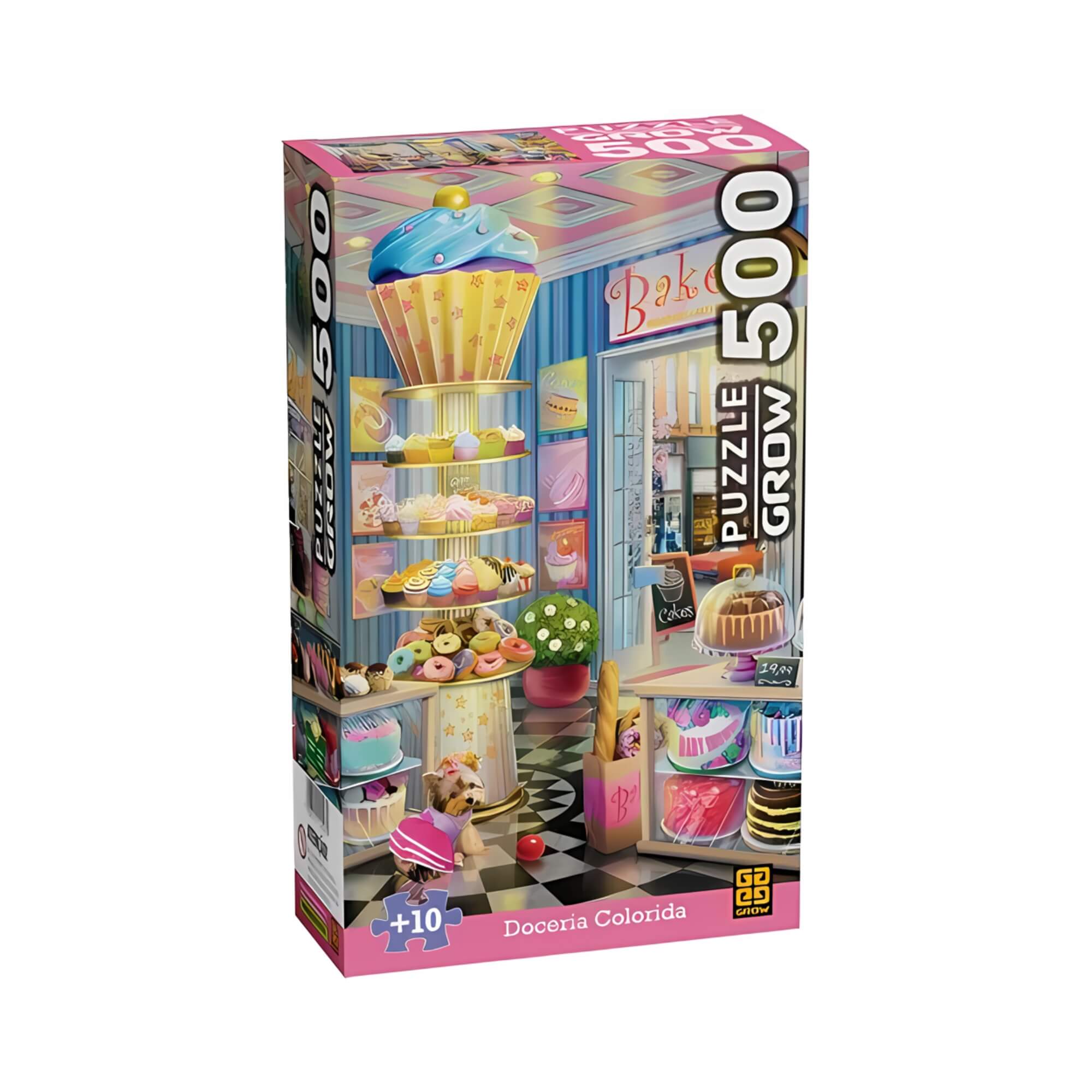 Quebra-Cabeça 500 Peças Doceria Colorida Grow - 04593