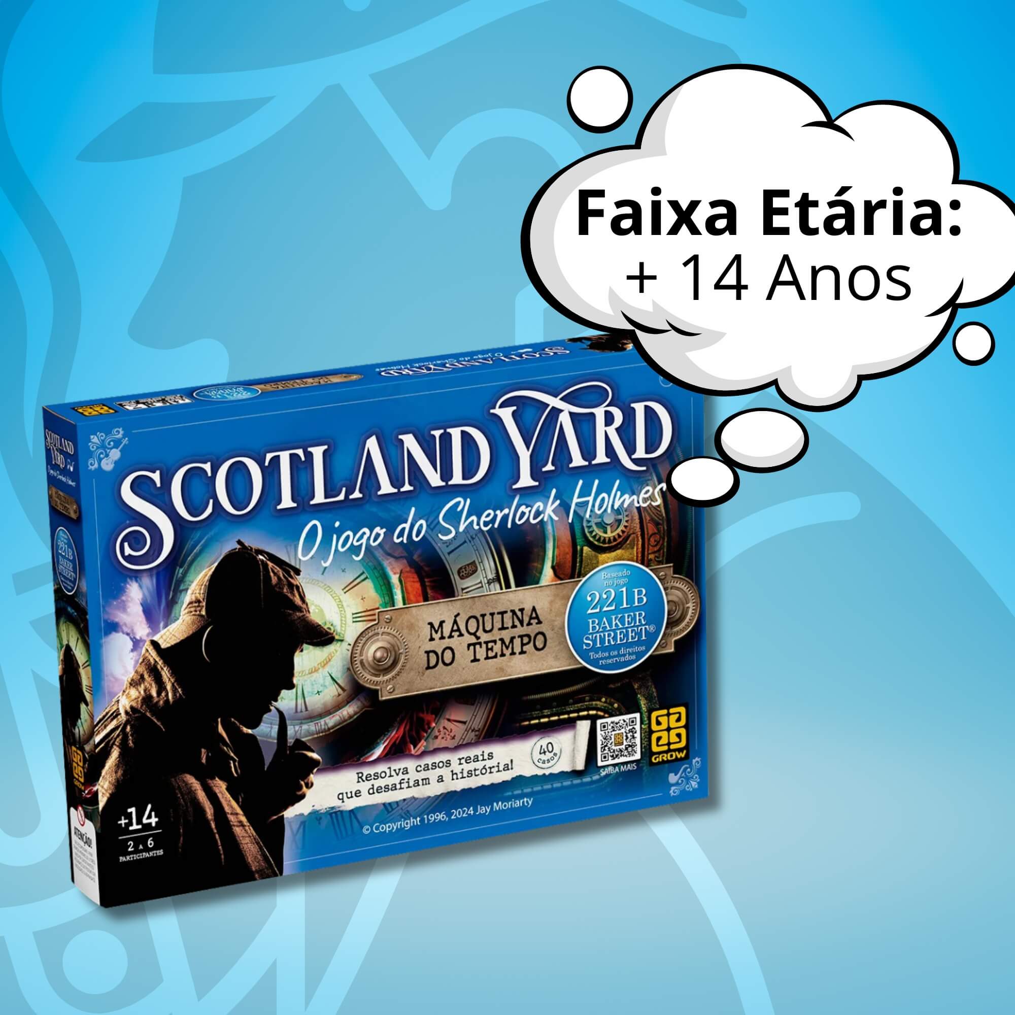 Jogo de Tabuleiro Scotland Yard Máquina do Tempo Grow - 03330