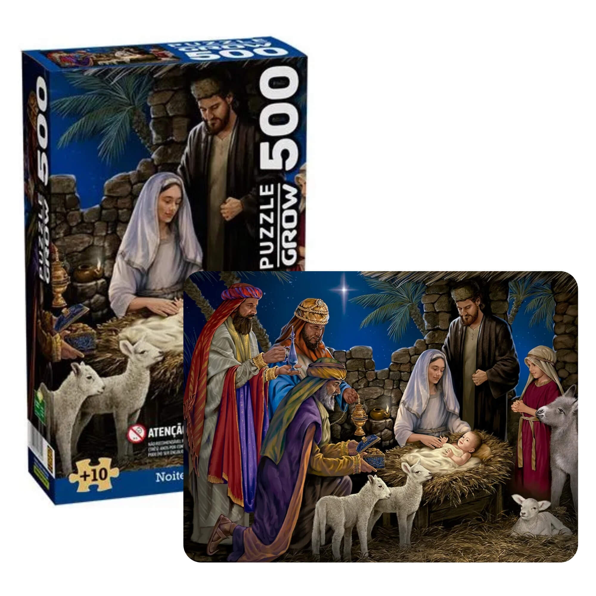 Quebra-Cabeça Puzzle 500 Peças Noite de Luz Grow - 02894