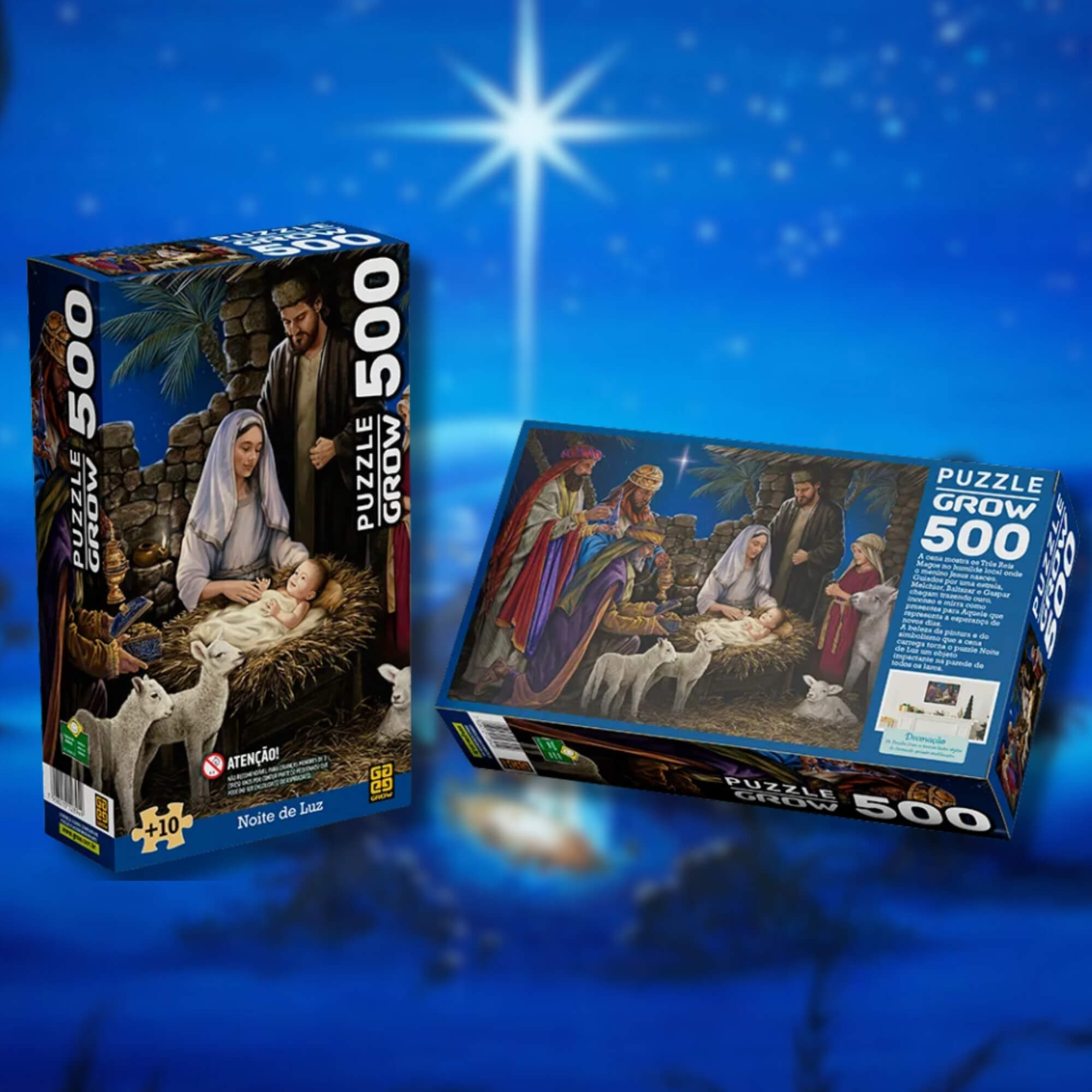 Quebra-Cabeça Puzzle 500 Peças Noite de Luz Grow - 02894