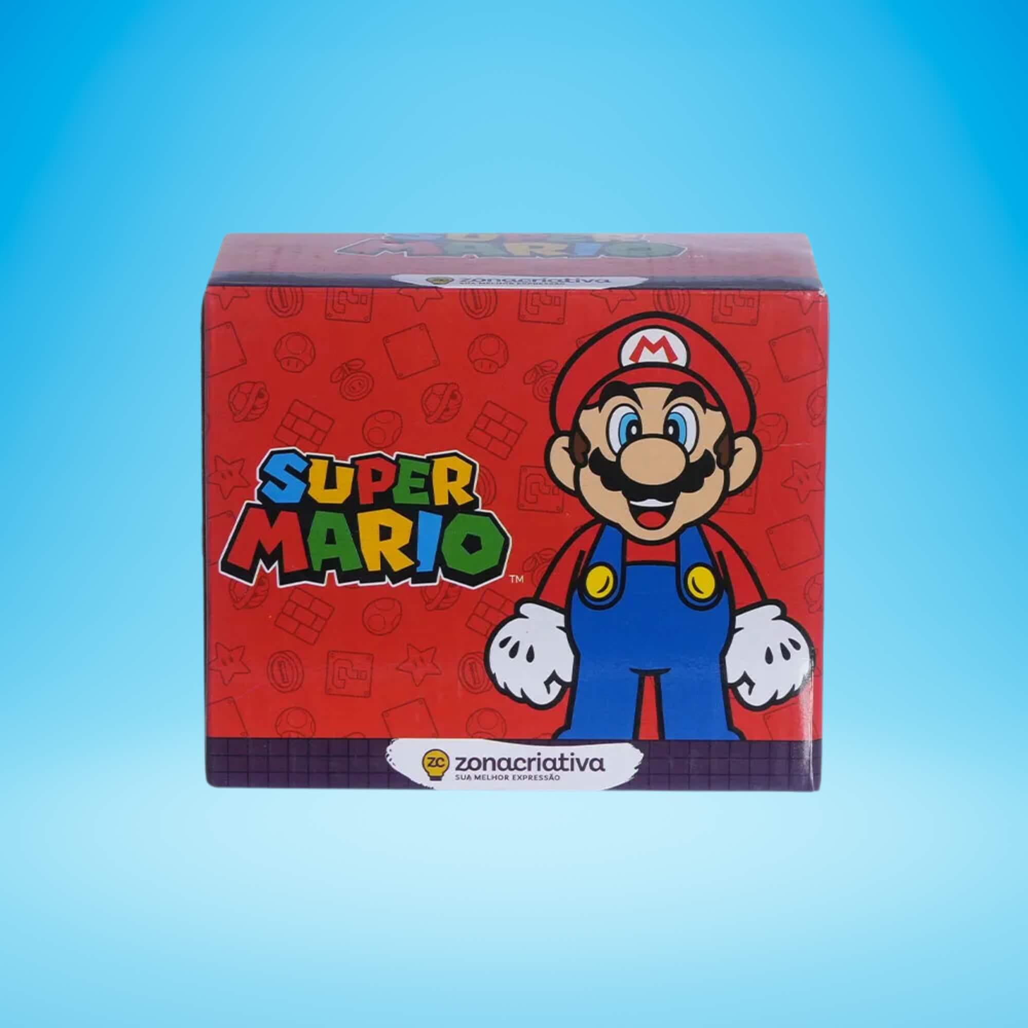 Caneca Mosquetão Super Mario 300ml Zona Criativa - 10025877