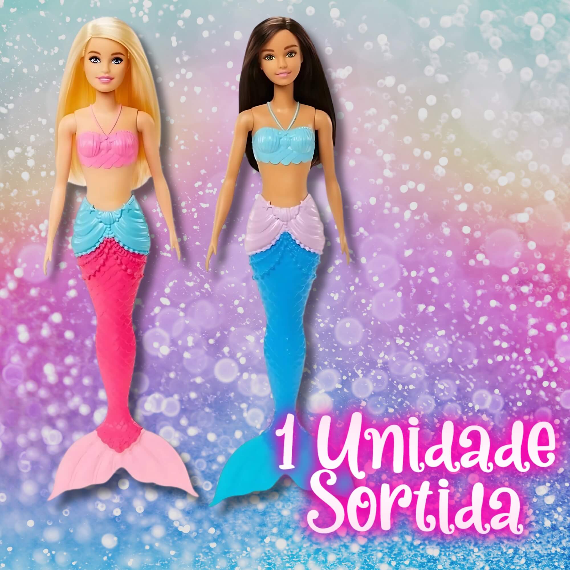 Barbie Fantasy Sereia Boneca Básica 1 Unidade Sortida Mattel HGR04 Mattel - 103328