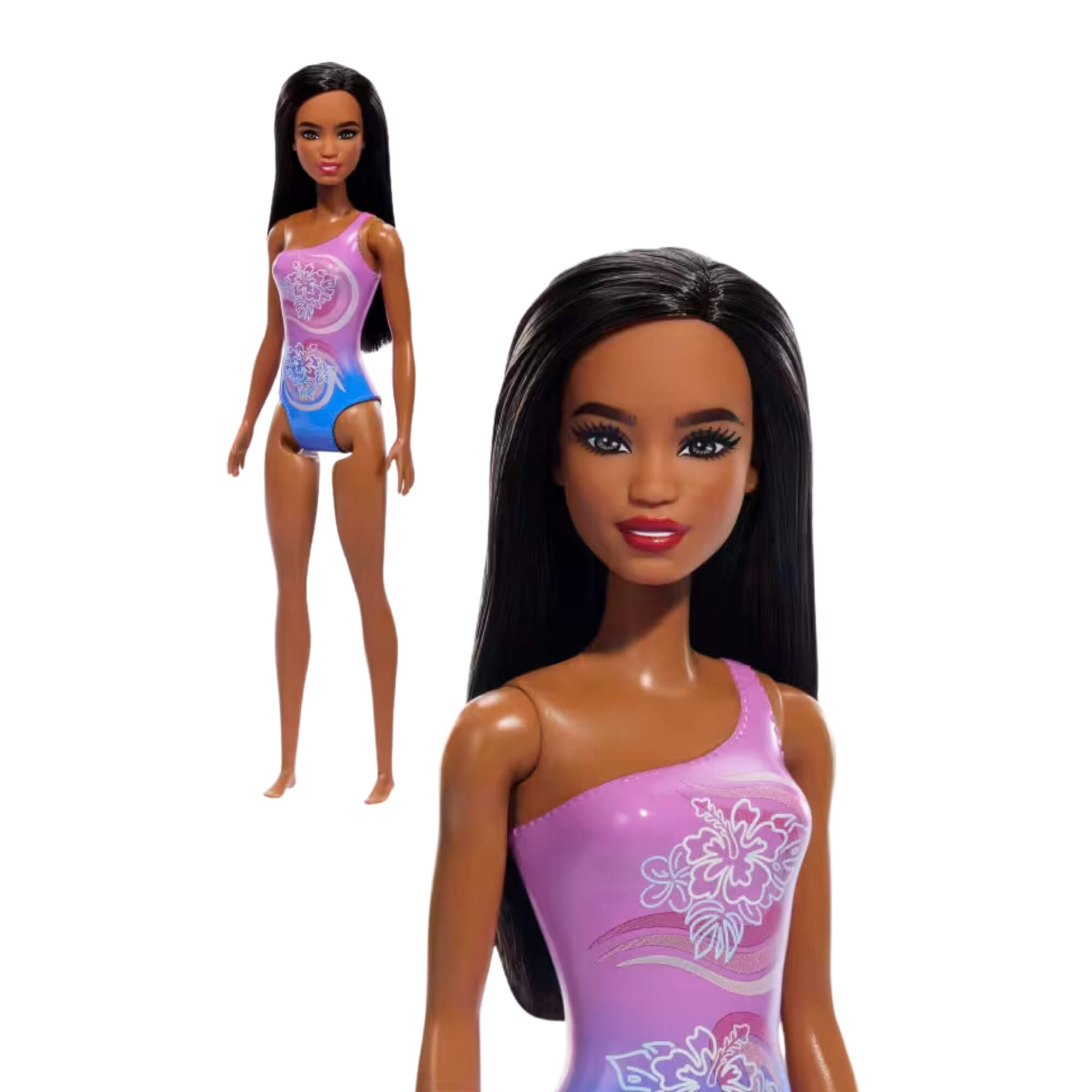 Barbie Fashion & Beauty Boneca Praia com Maiô 1 Unidade Sortida DWJ99 Mattel - 103801
