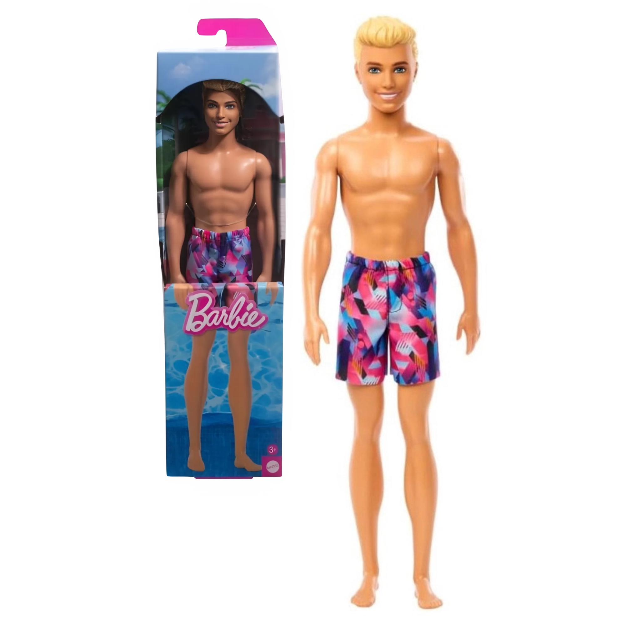 Barbie Fashion Ken de Praia com Traje Tie Dye Mattel HXX52 - 112827