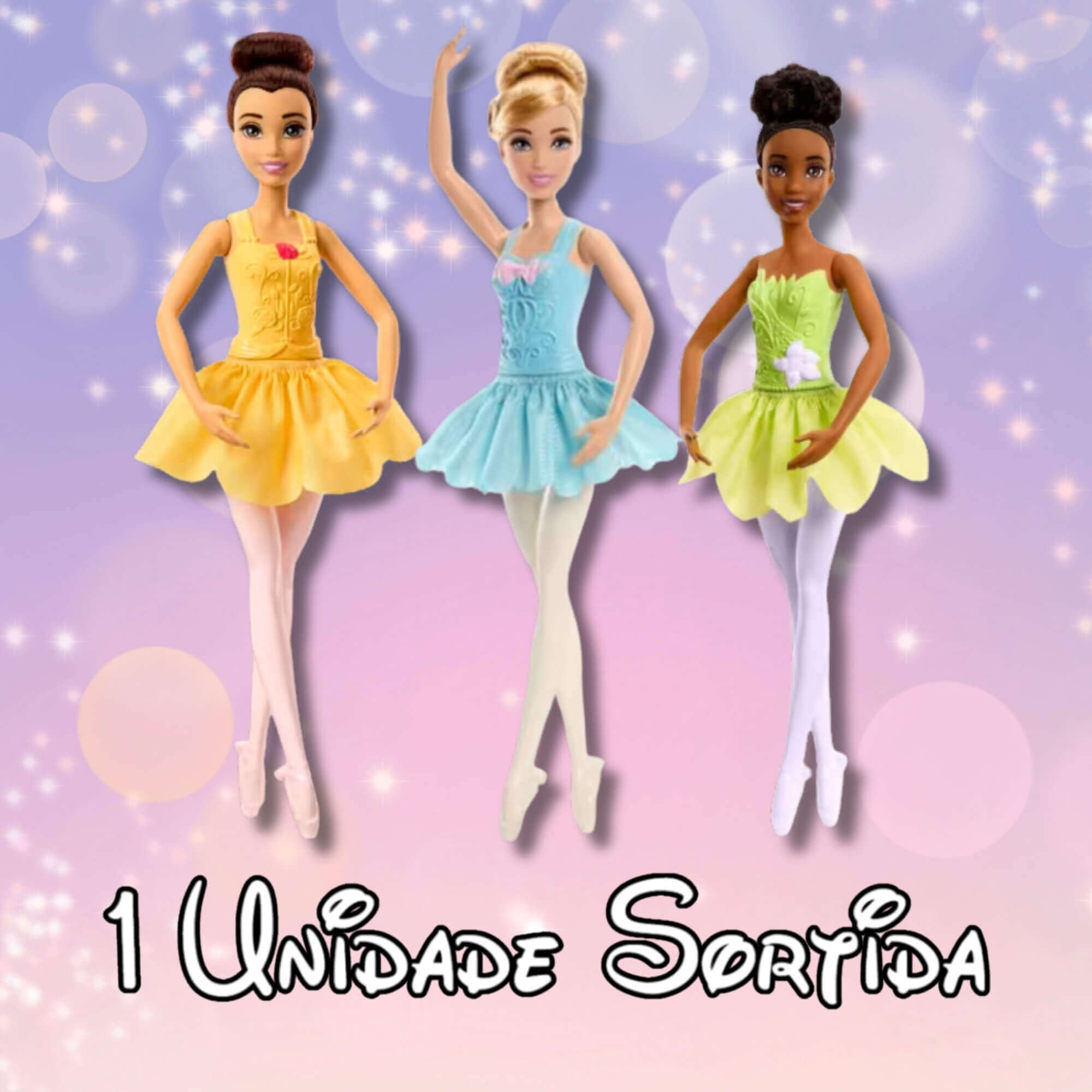 Disney Princesas Boneca Bailarina 1 Unidade Sortida Mattel HLV92 - 103366