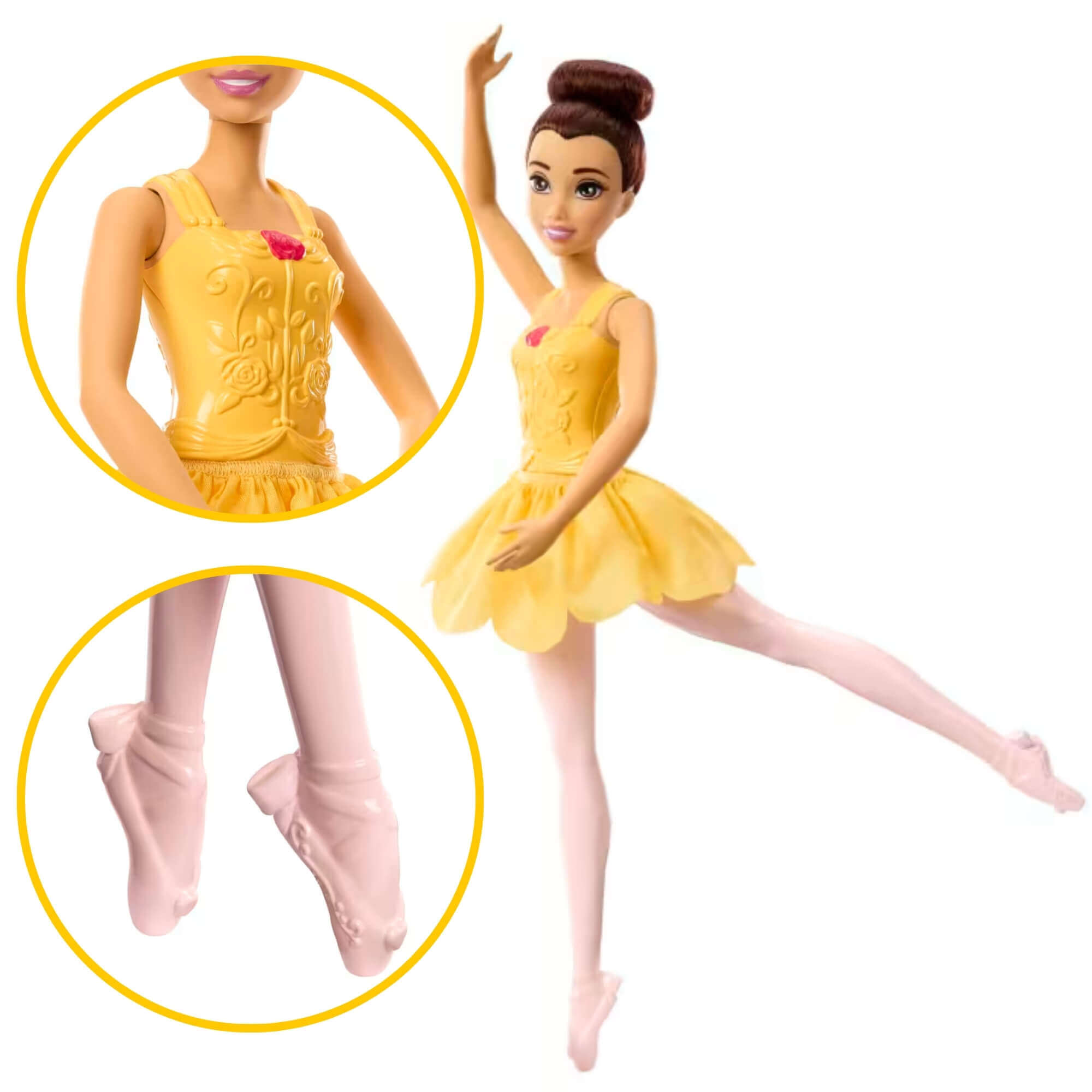 Disney Princesas Boneca Bailarina 1 Unidade Sortida Mattel HLV92 - 103366