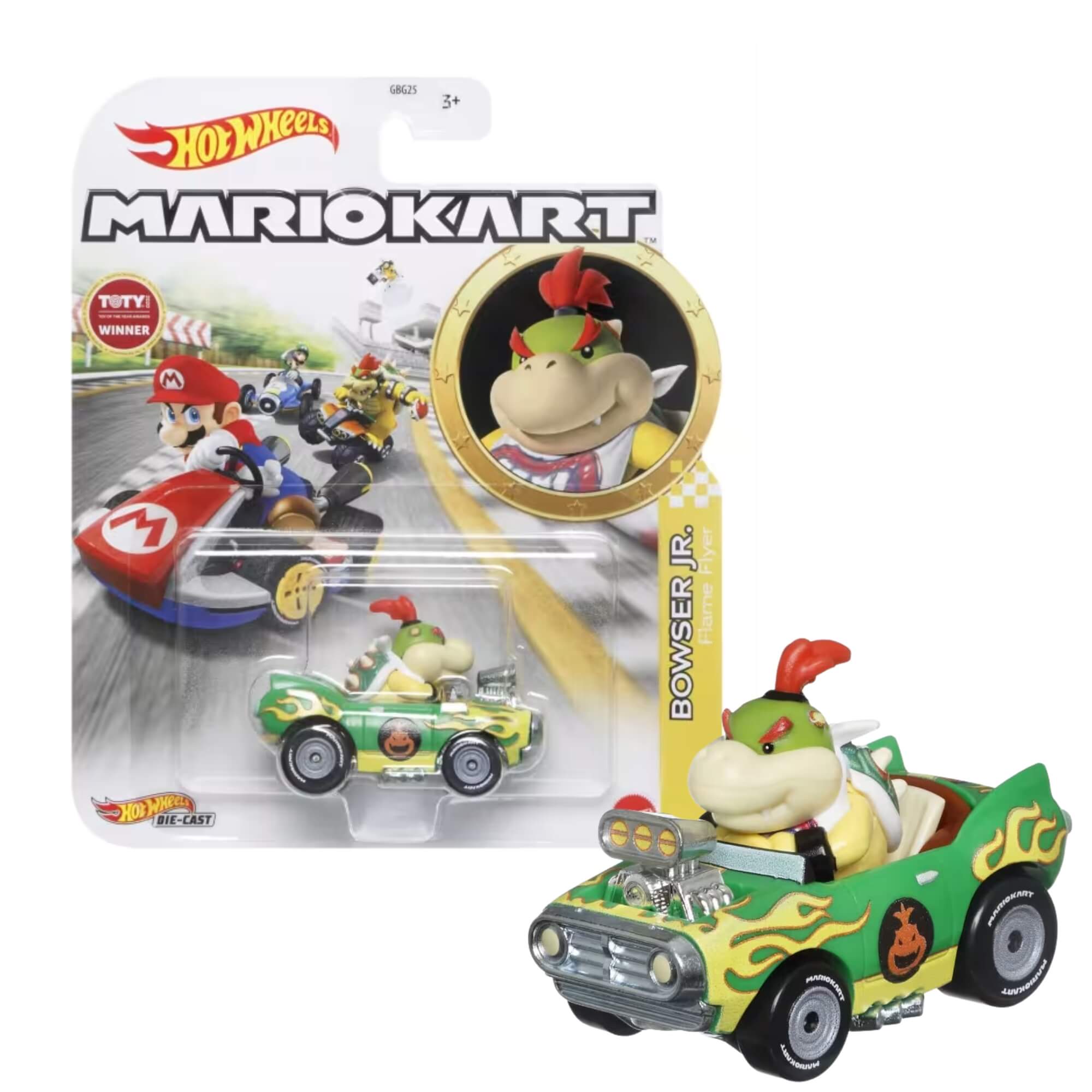 Hot Wheels Mario Kart Colecionável 1 Unidade Sortida Escala 1:64 GBG25 Mattel - 079823