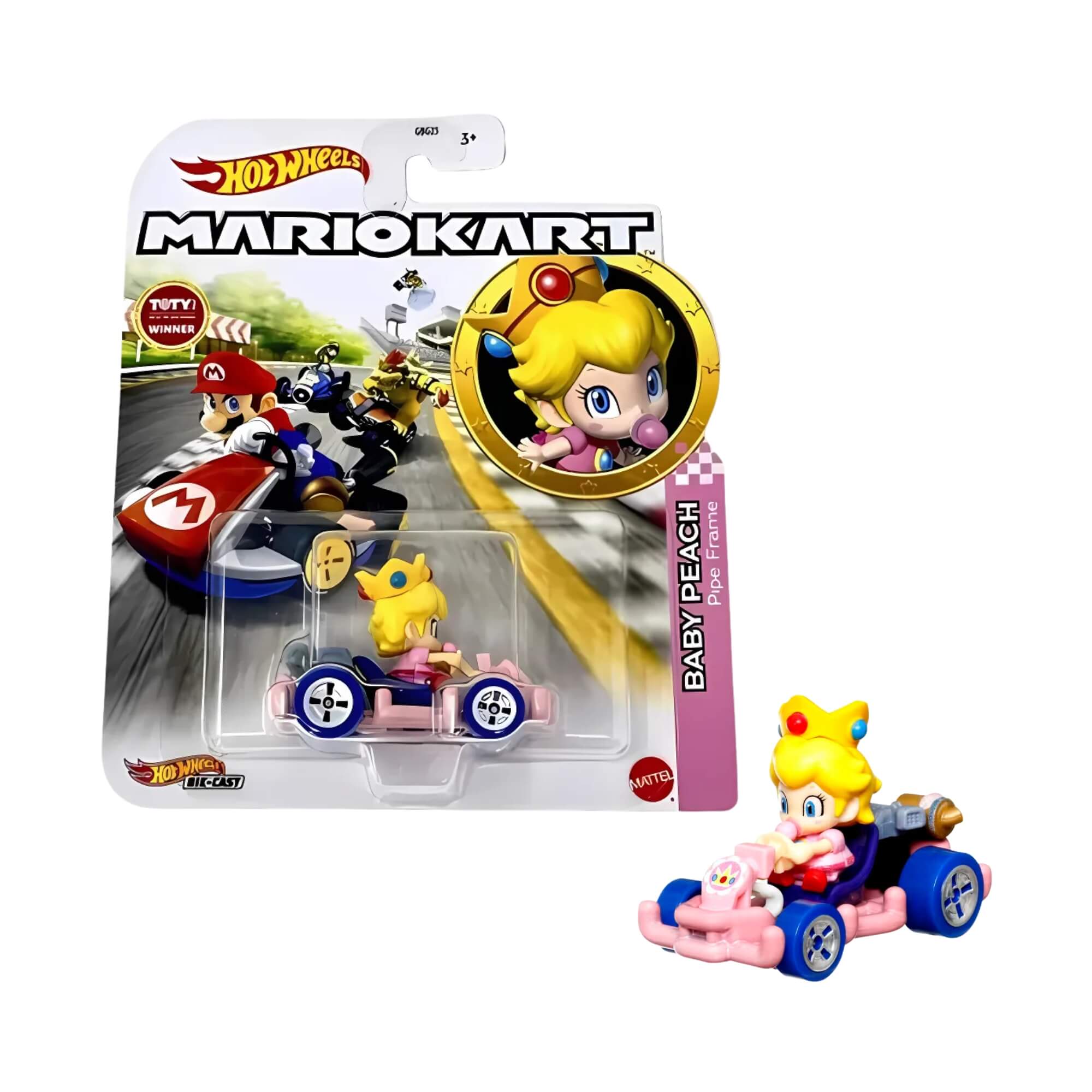 Hot Wheels Mario Kart Colecionável 1 Unidade Sortida Escala 1:64 GBG25 Mattel - 079823