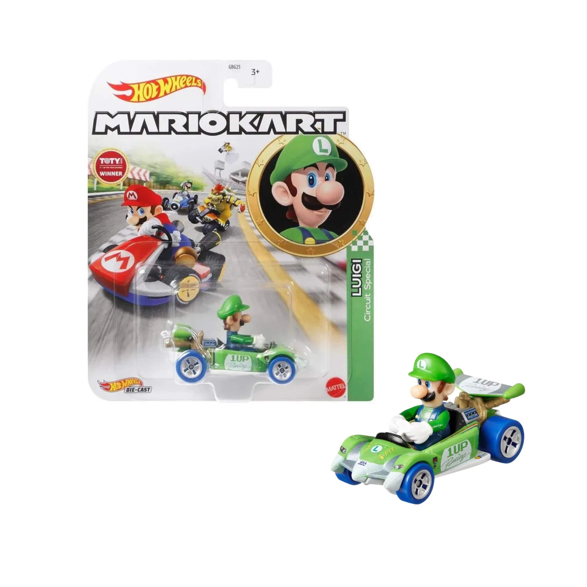 Hot Wheels Mario Kart Colecionável 1 Unidade Sortida Escala 1:64 GBG25 Mattel - 079823