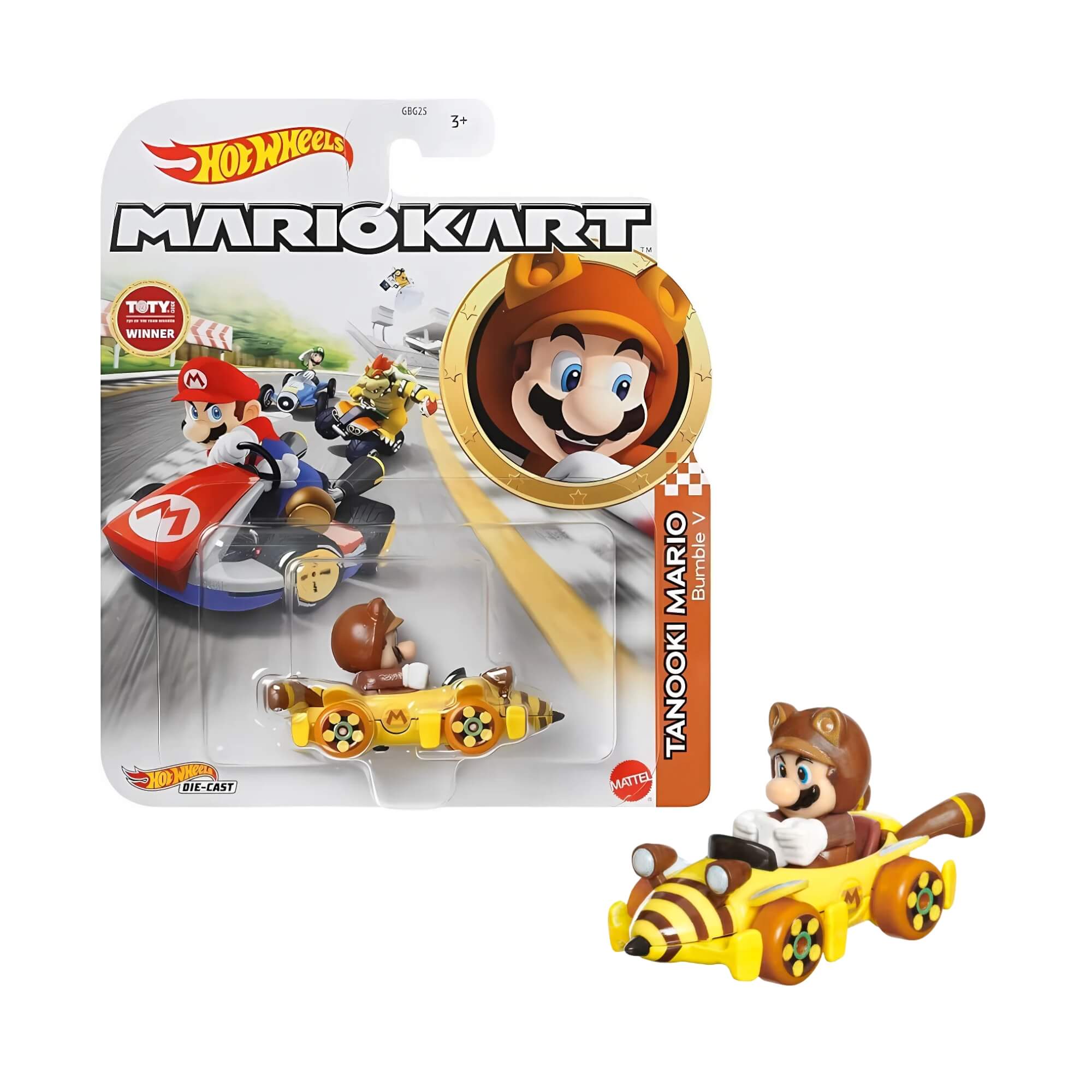 Hot Wheels Mario Kart Colecionável 1 Unidade Sortida Escala 1:64 GBG25 Mattel - 079823