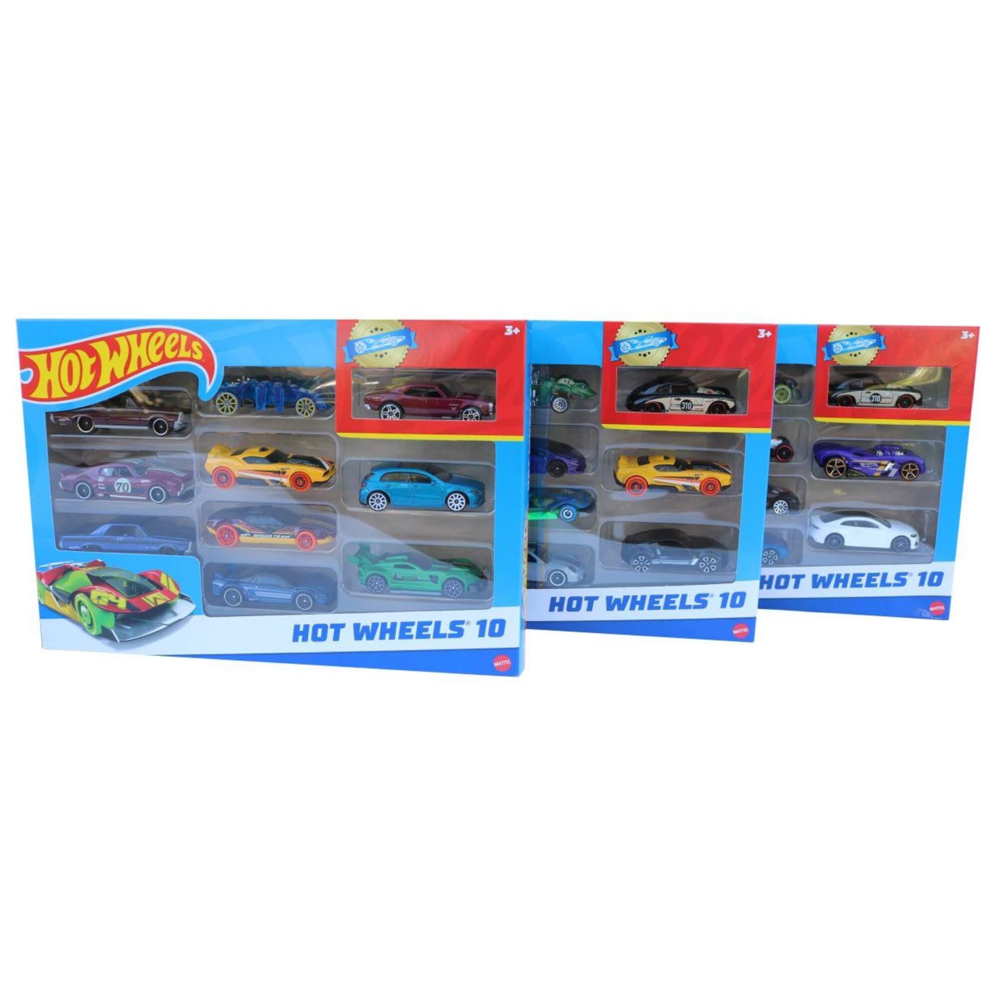 Hot Wheels Die Cast Pack com 10 Carrinhos Sortidos Mattel - 043870