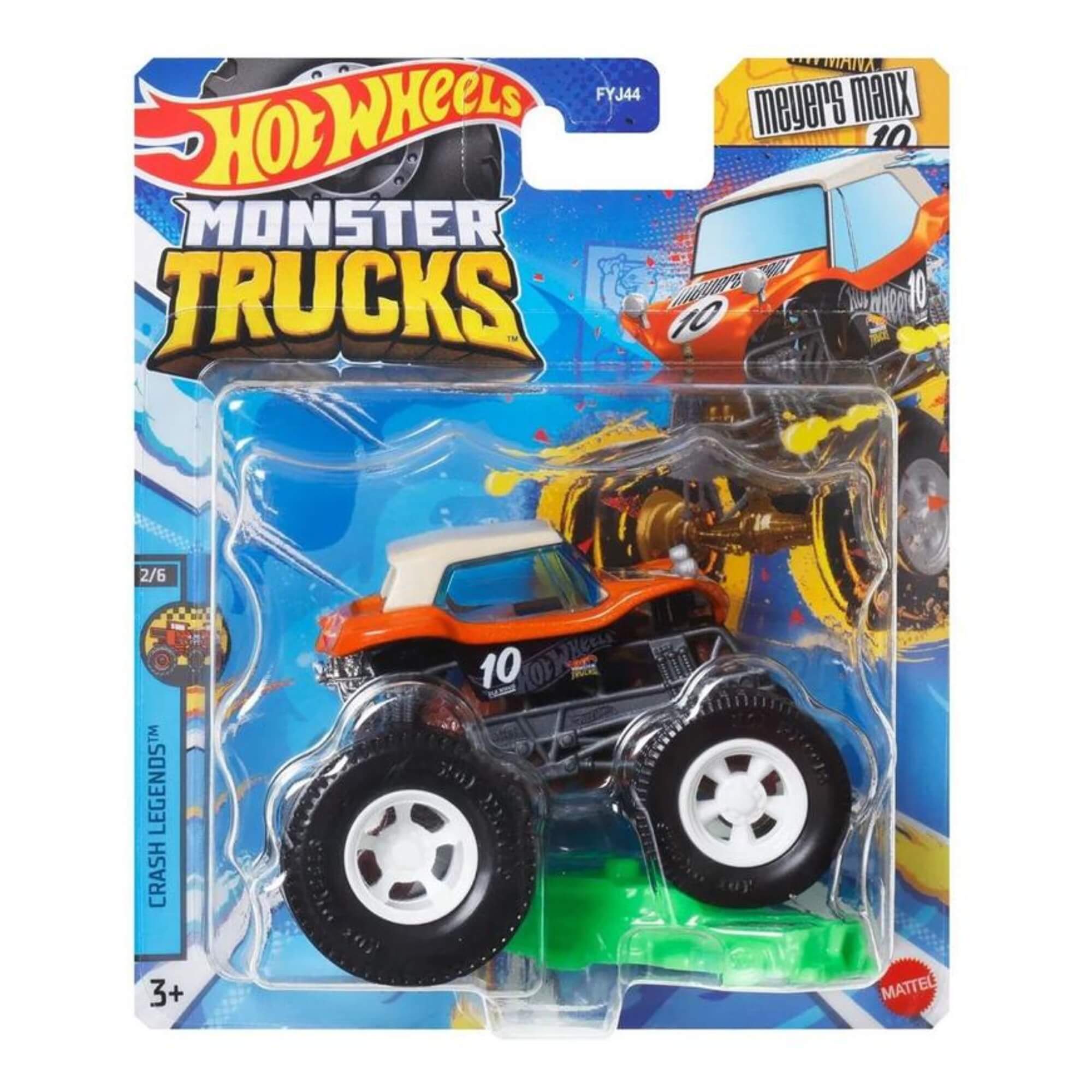 Hot Wheels Monster Trucks Escala 1:34 1 Unidade Sortida Mattel FYJ44 - 095397