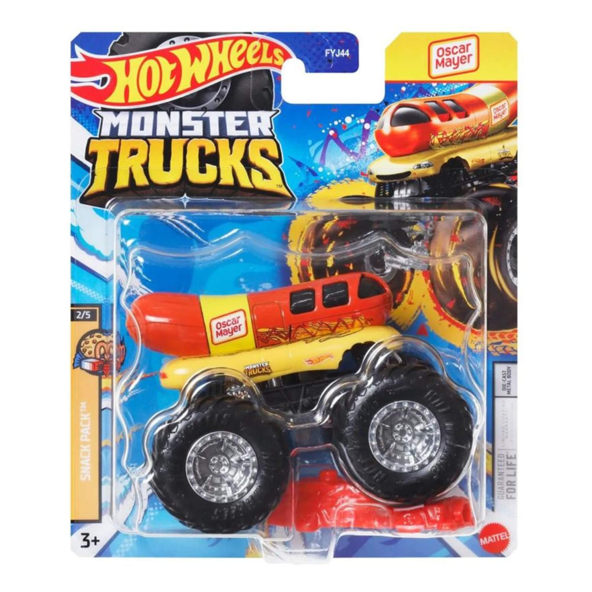 Hot Wheels Monster Trucks Escala 1:34 1 Unidade Sortida Mattel FYJ44 - 095397