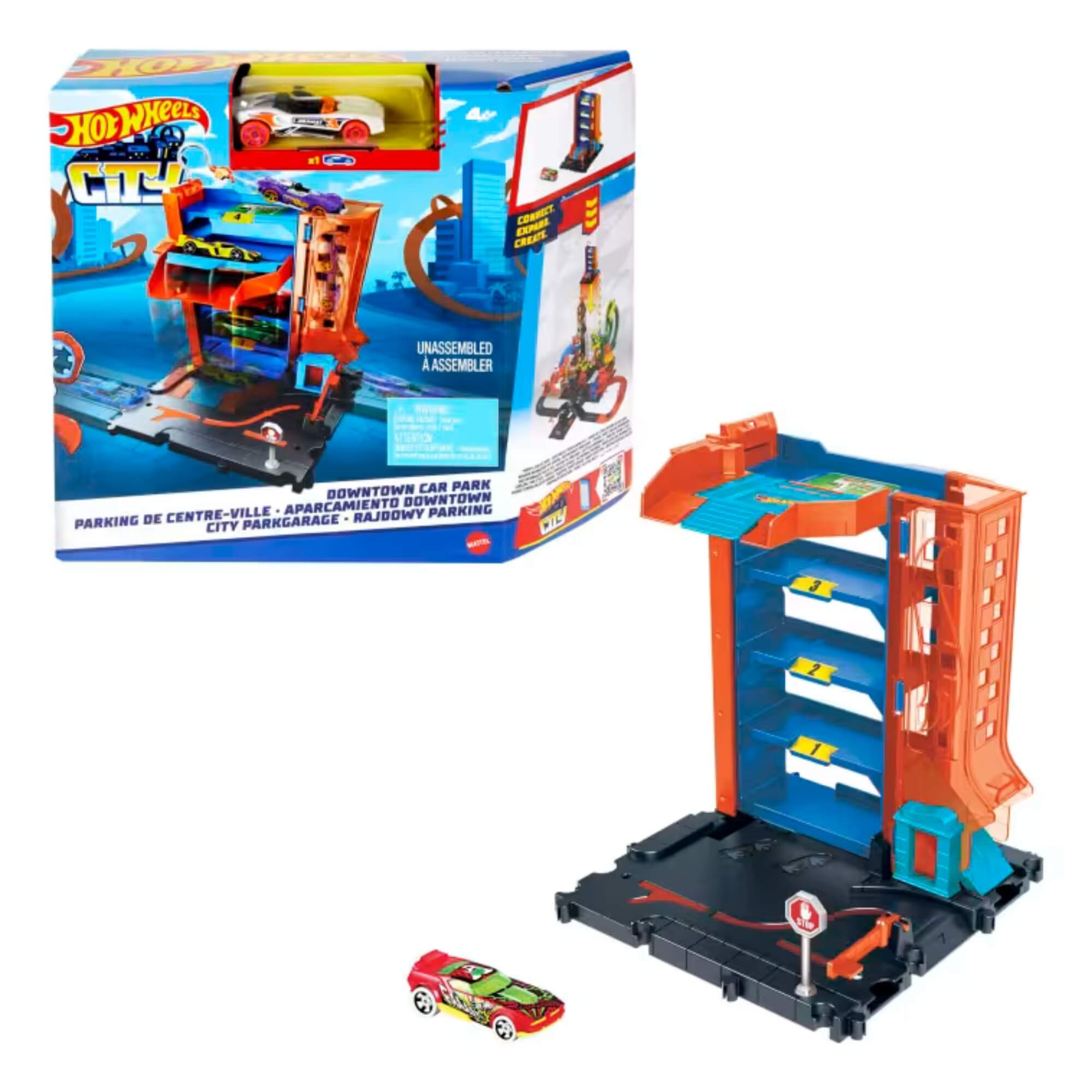 Hot Wheels Pista City Downtown Garagem Unidade HR28 Mattel - 099011