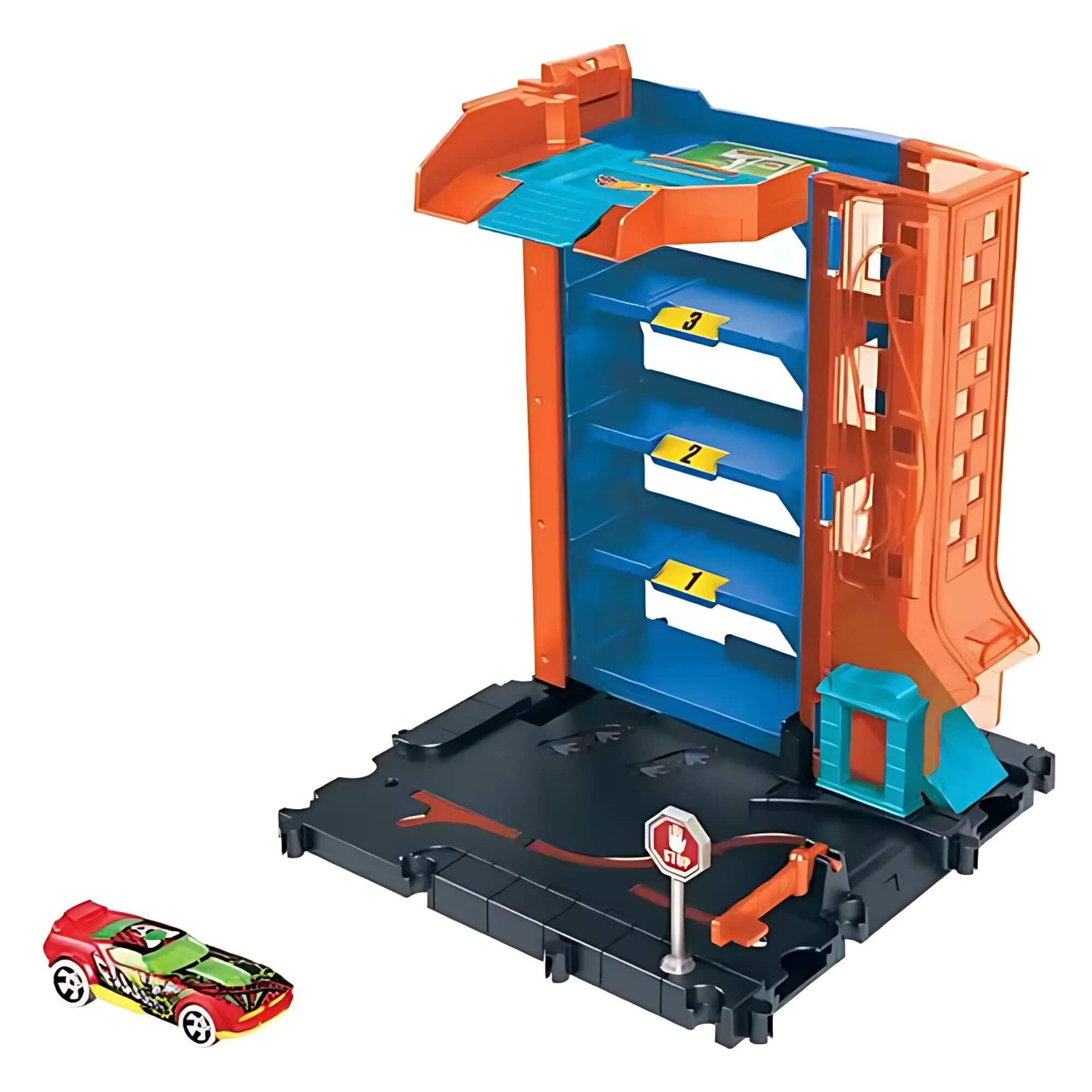 Hot Wheels Pista City Downtown Garagem Unidade HR28 Mattel - 099011