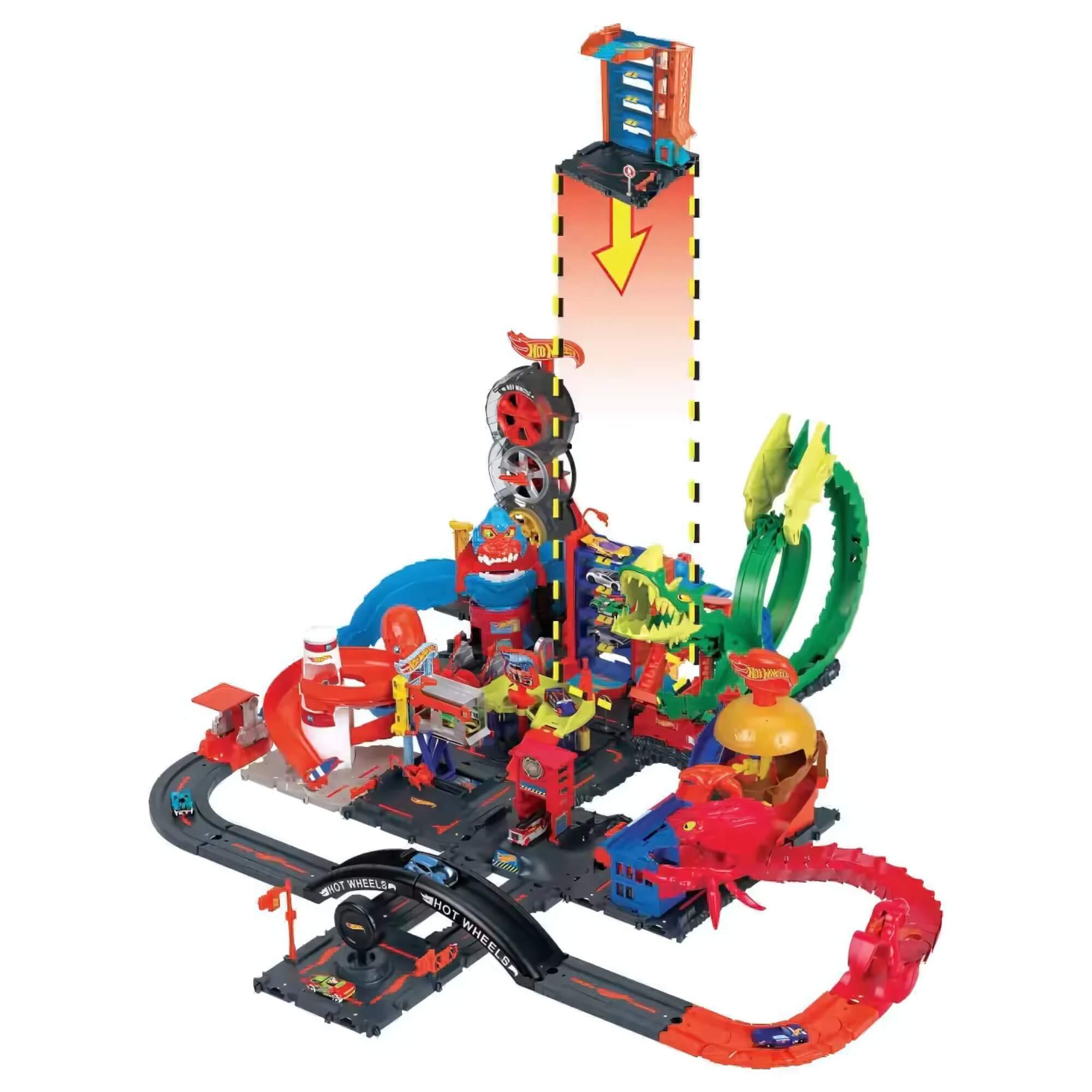 Hot Wheels Pista City Downtown Garagem Unidade HR28 Mattel - 099011
