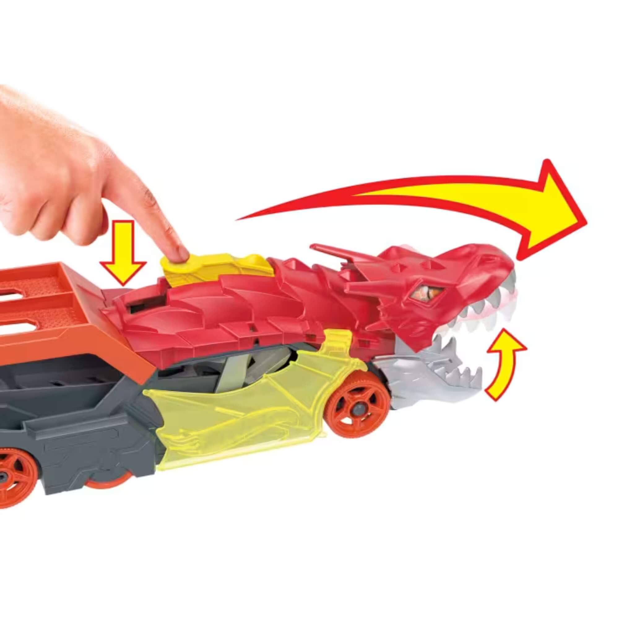 Hot Wheels City Pista de Brinquedo Reboque de Dragão GTK42 Mattel - 098922