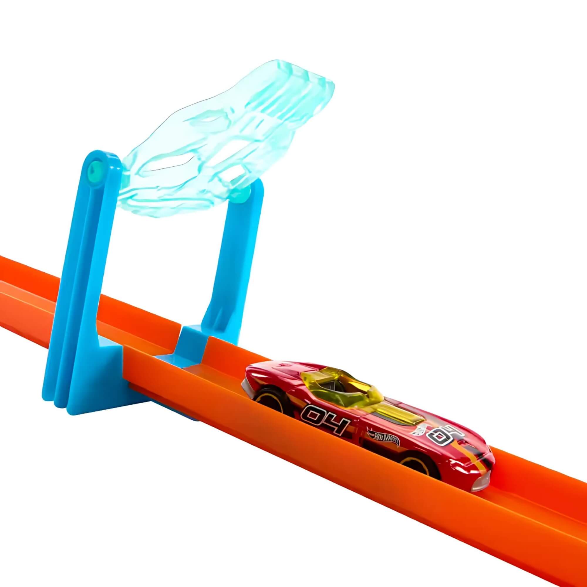 Hot Wheels Track Builder Pista de Brinquedo Caixa Pequena de Acrobacias Temática de Gelo - 103390