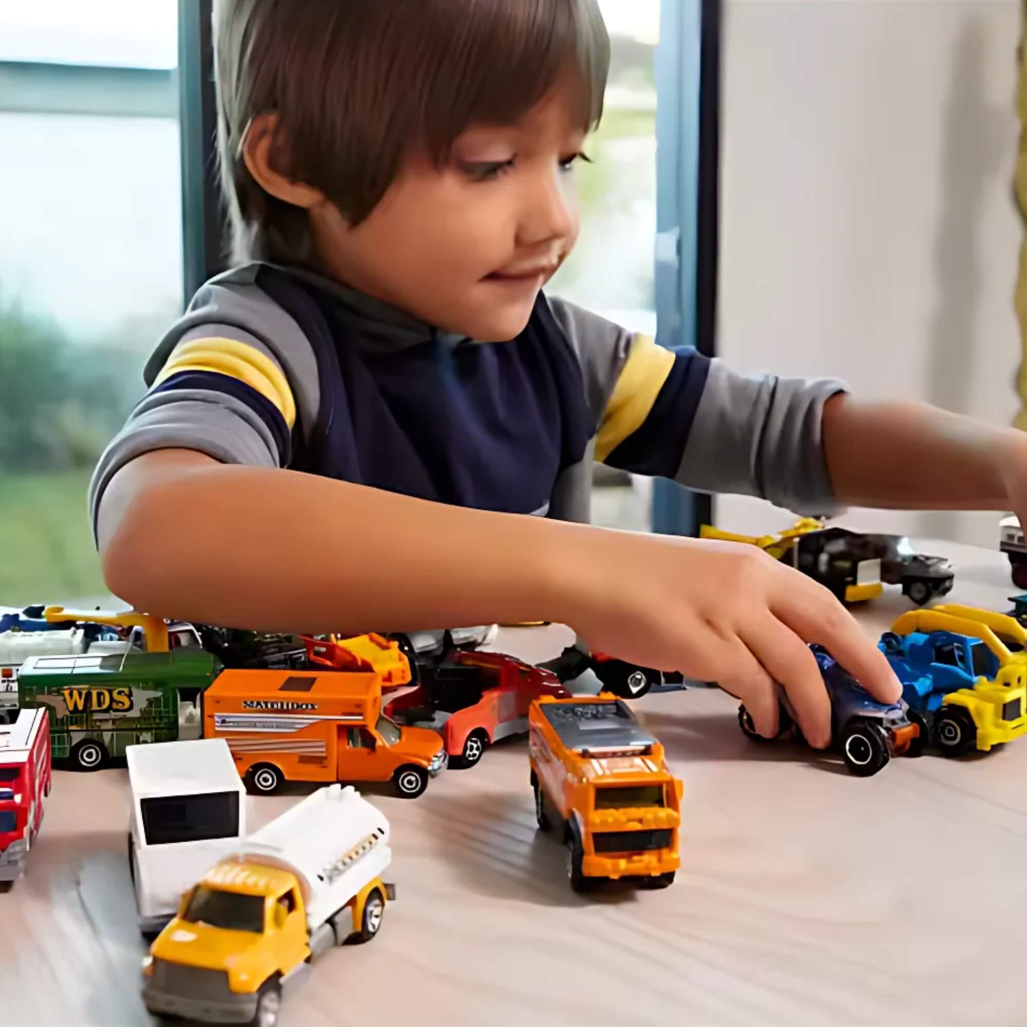 Carrinho Brinquedo Matchbox Veículo Básico Sortido Caixa com 24 Unidades Mattel - 099900