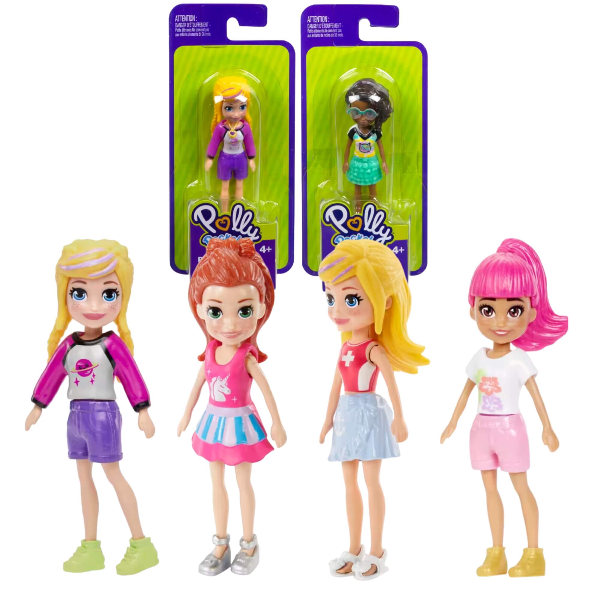 Polly Pocket Boneca Básica Surpresa 1 Unidade Sortida Mattel FWY19 - 076665