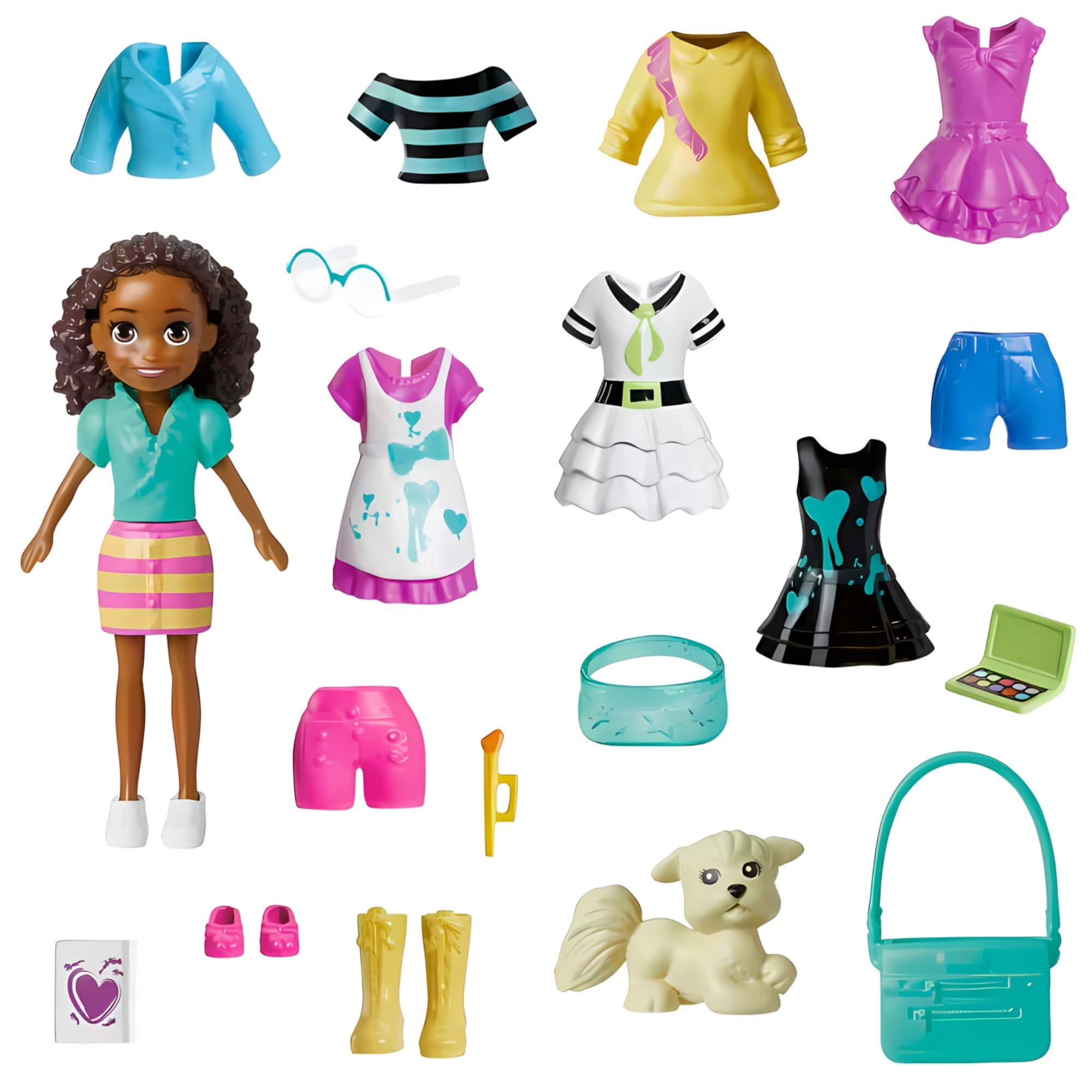 Polly Pocket Conjunto de Moda Médio 1 Unidade Sortida HKV88 Mattel - 103356