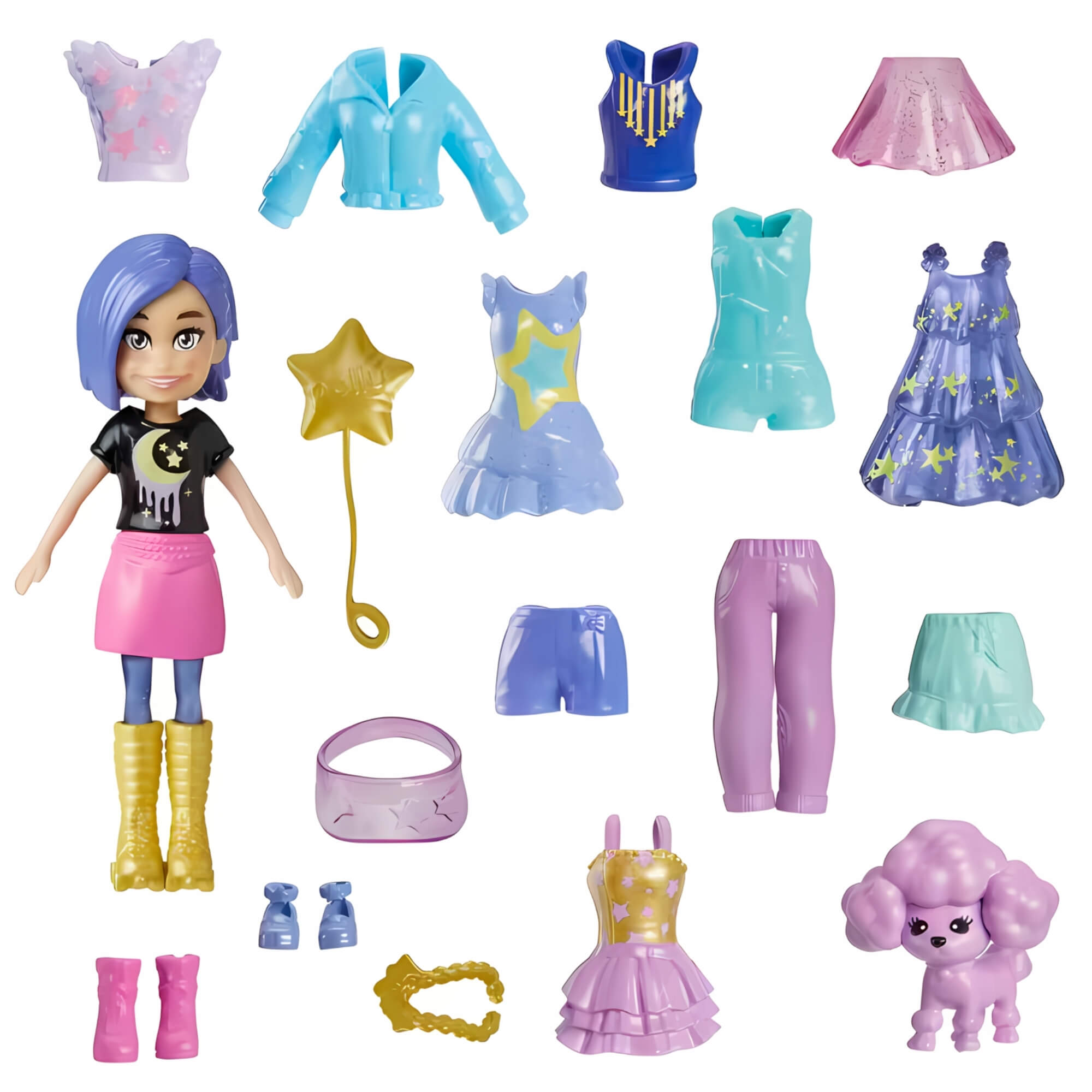 Polly Pocket Conjunto de Moda Médio 1 Unidade Sortida HKV88 Mattel - 103356