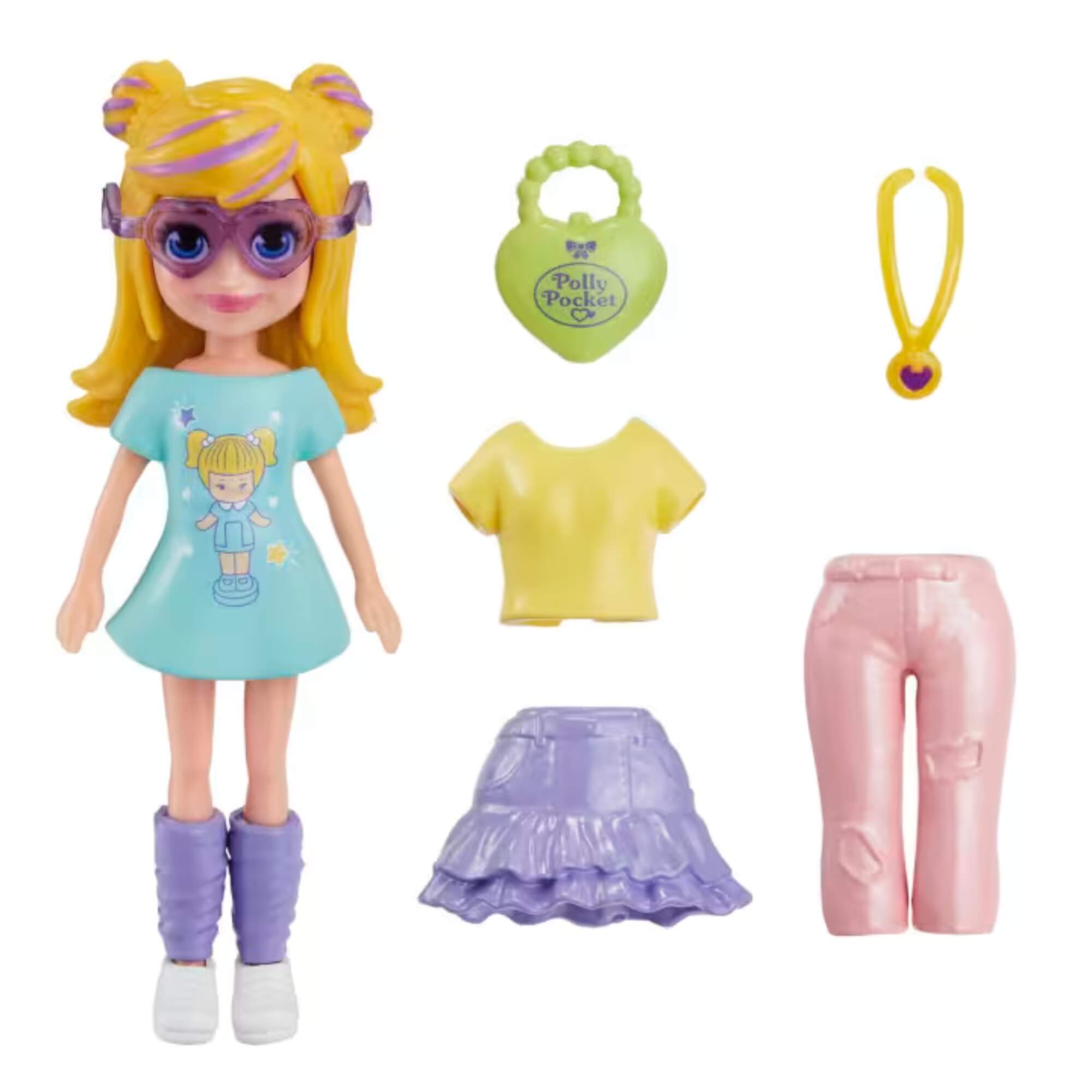 Polly Pocket Conjunto de Brinquedo Pacote de Modas 1 Unidade Sortida HNF50 Mattel - 103409