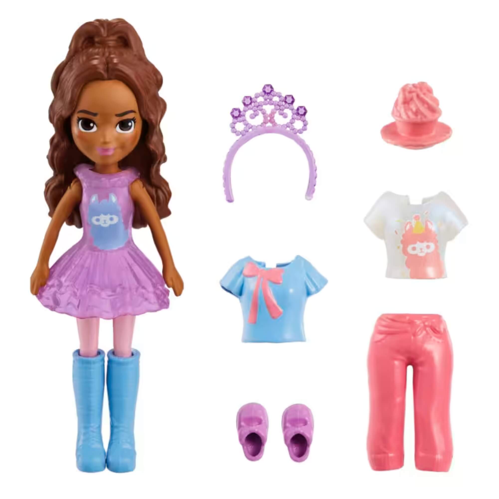 Polly Pocket Conjunto de Brinquedo Pacote de Modas 1 Unidade Sortida HNF50 Mattel - 103409
