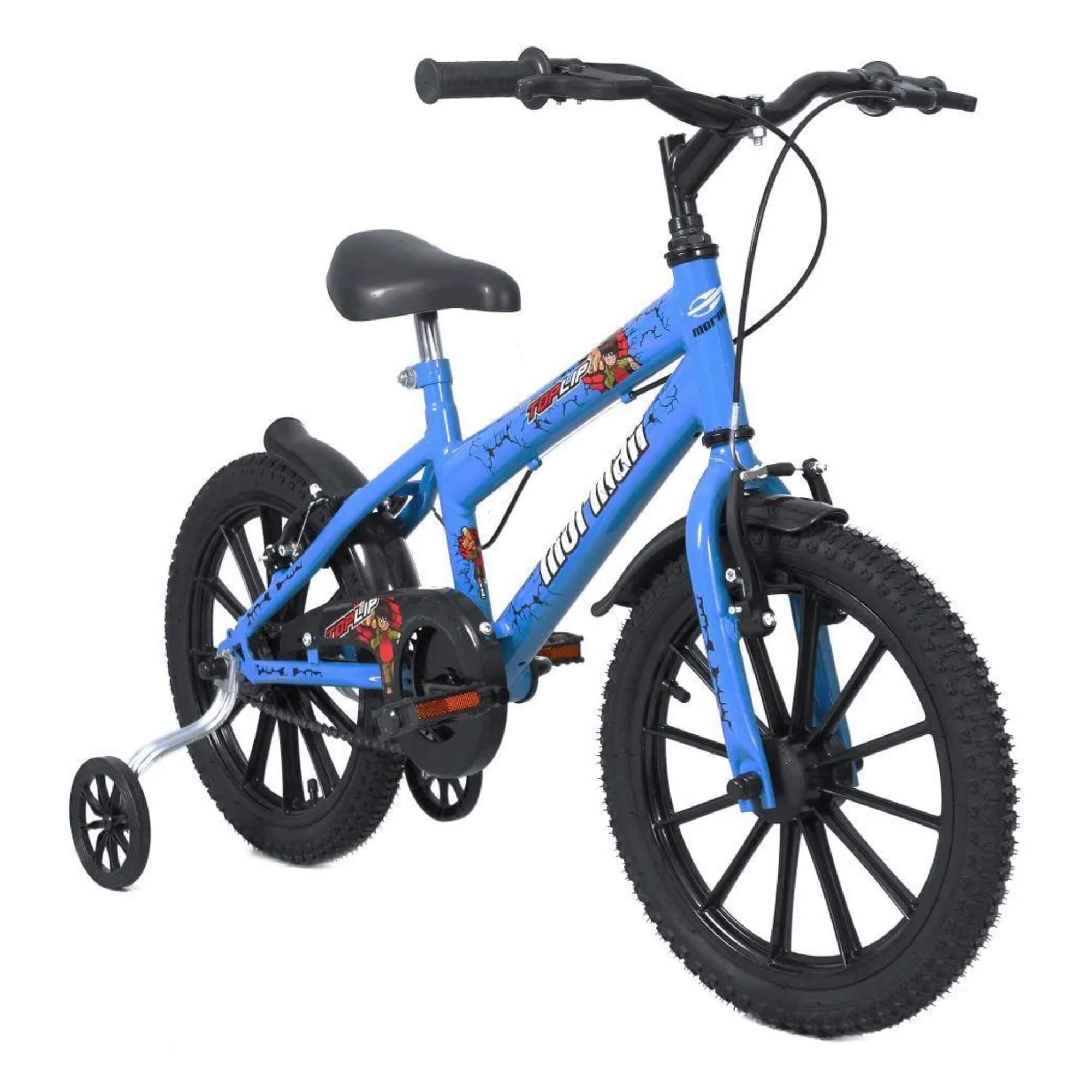 Bicicleta Infantil Aro 16 PP Top Lip C23 V-Brake Azul Mormaii - 2010701050601-001