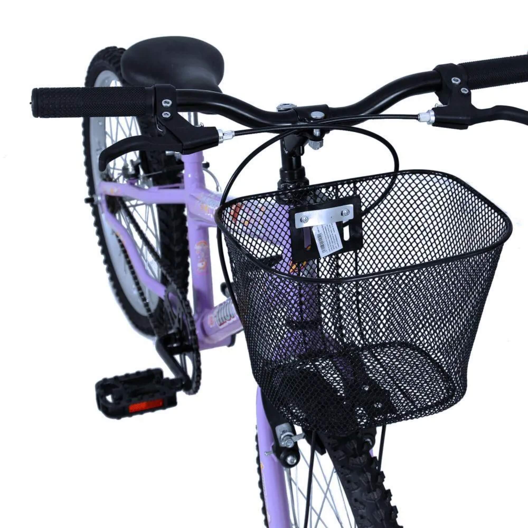 Bicicleta Infantil Aro 20 Sweet Girl C23 com Cesta V-Brake Lilás Mormaii - 2010201040701-056