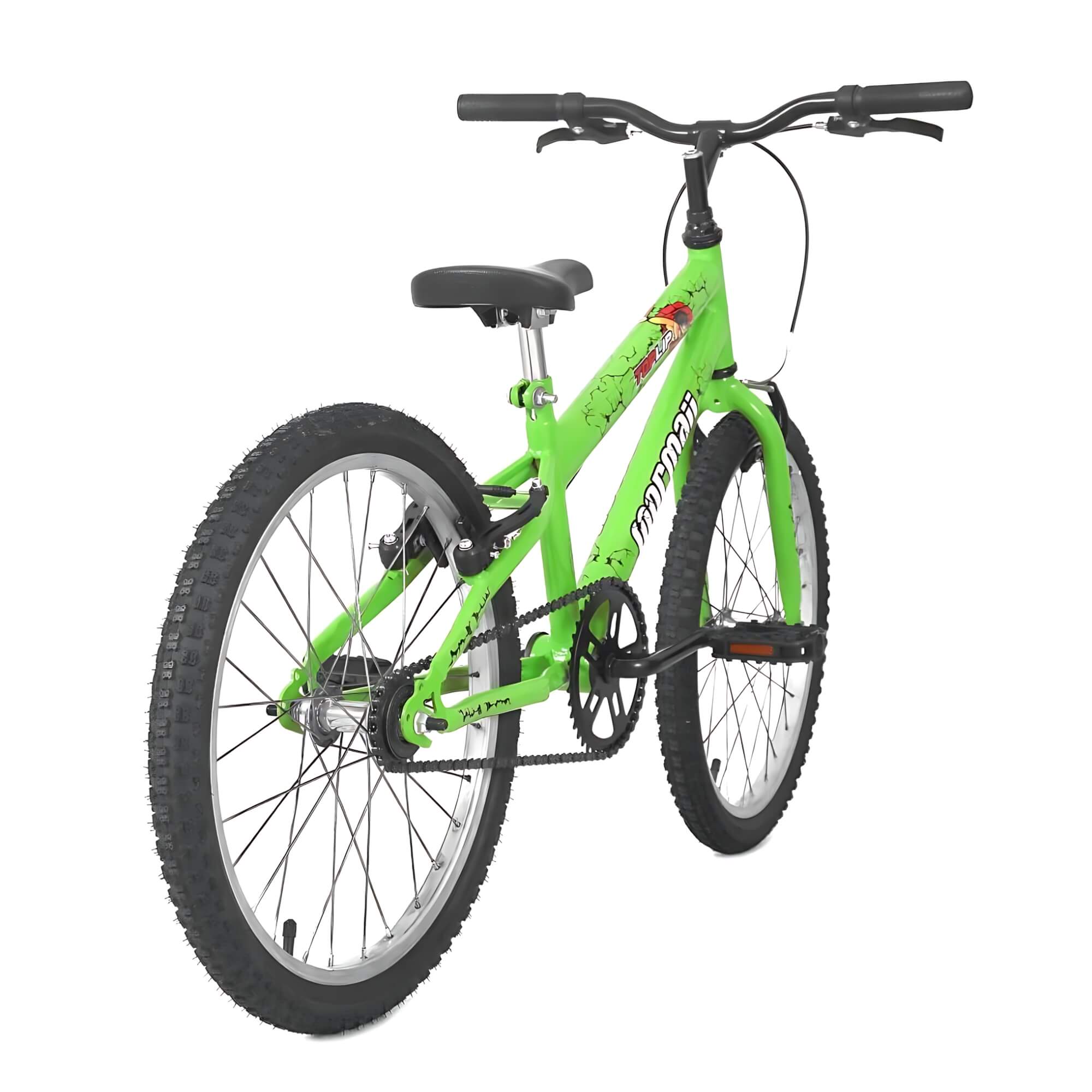 Bicicleta Infantil Aro 20 Top Lip C23 V-Brake Verde Kawasaki Mormaii - 2010201050601-062